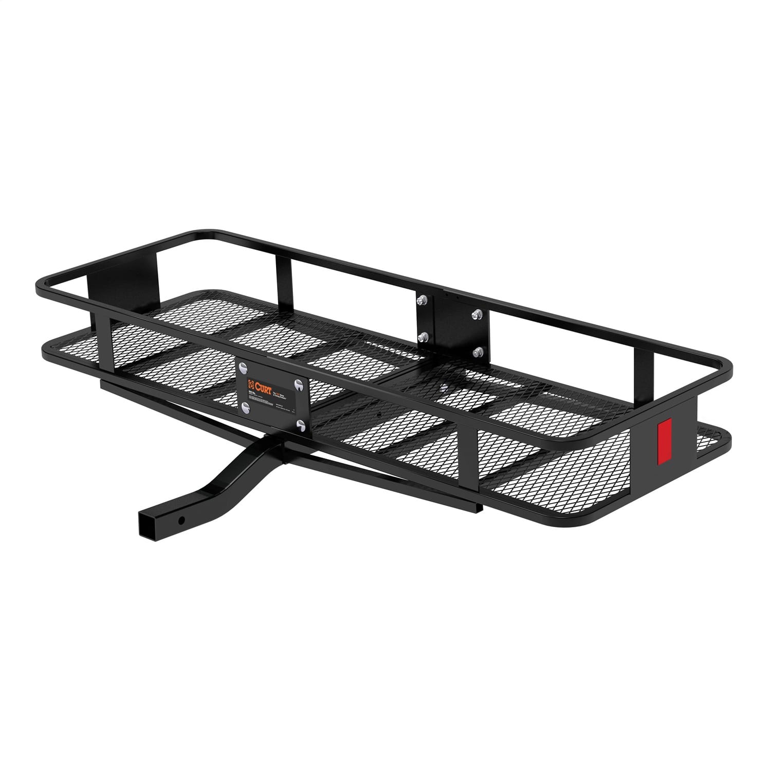 60in. x 20in. Black Steel Basket Cargo Carrier (Fixed 2in. Shank; 500 lbs.) thumbnail 2