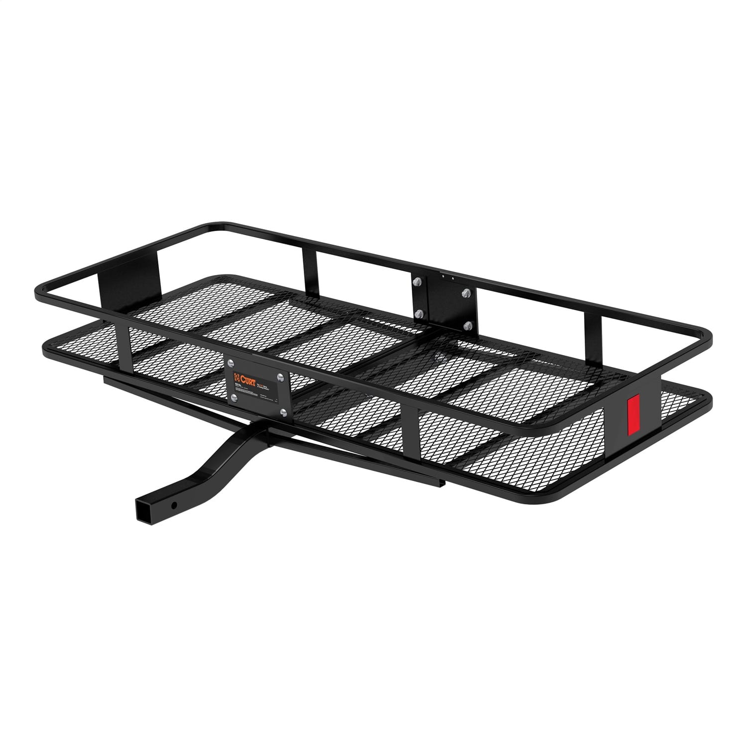 60in. x 24in. Black Steel Basket Cargo Carrier (Fixed 2in. Shank; 500 lbs.) thumbnail 2