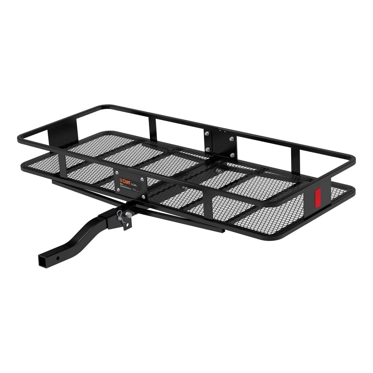 60in. x 24in. Black Steel Basket Cargo Carrier (Folding 2in. Shank; 500 lbs.) thumbnail 2