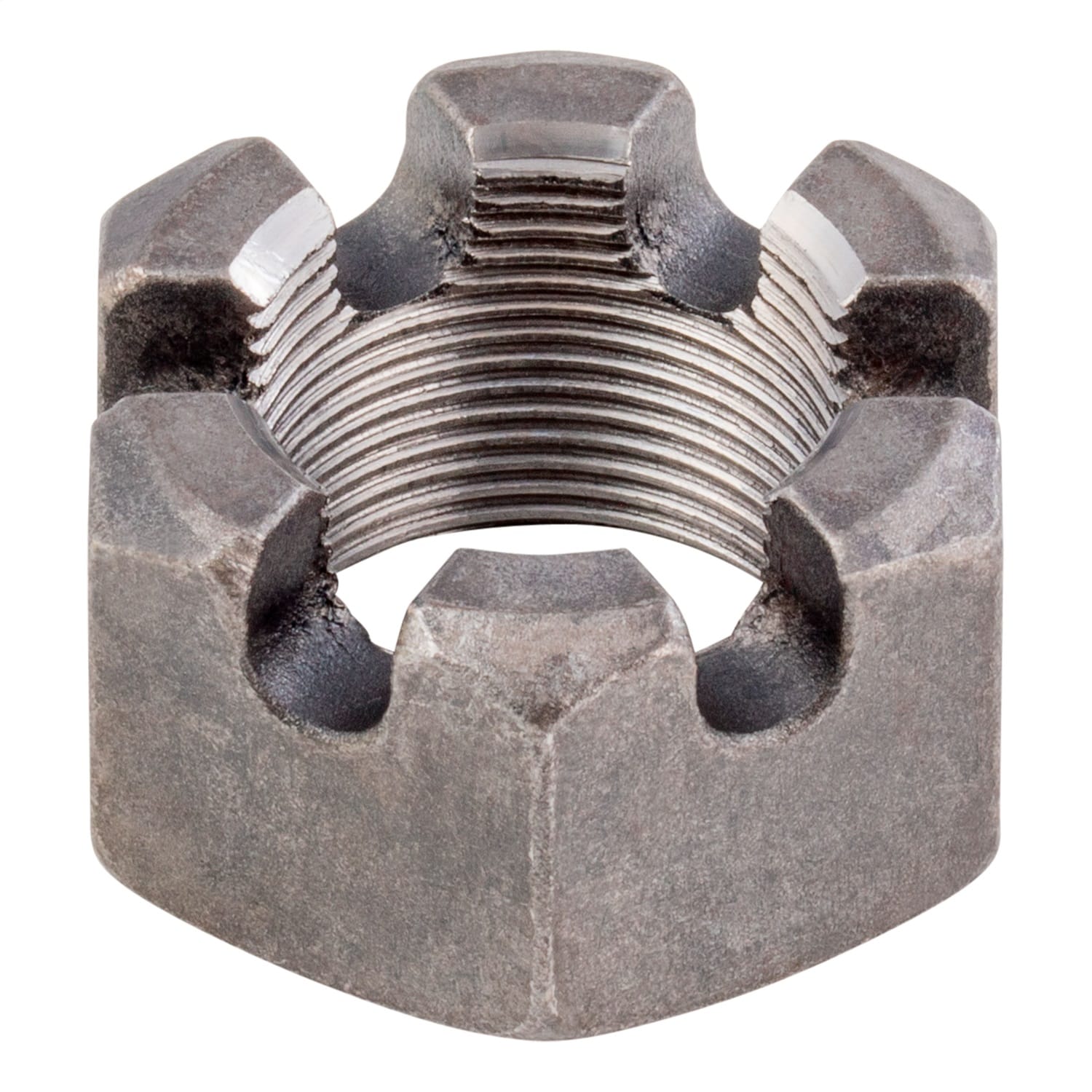 6-Slot Castle Spindle Nut-1-1/2in.-12 Threads;