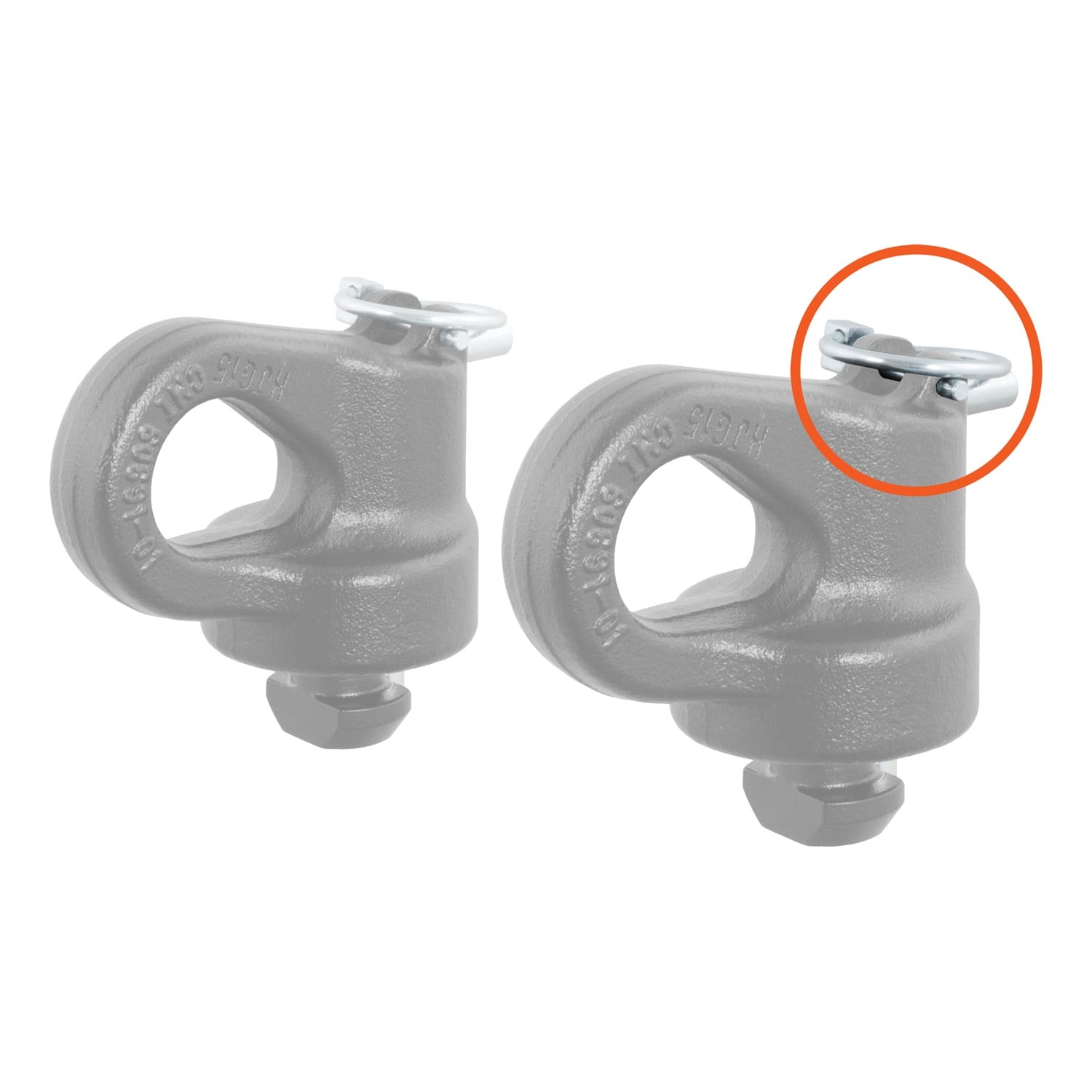 Replacement Gooseneck Safety Chain Anchor Pins (Fits 60691) thumbnail 2
