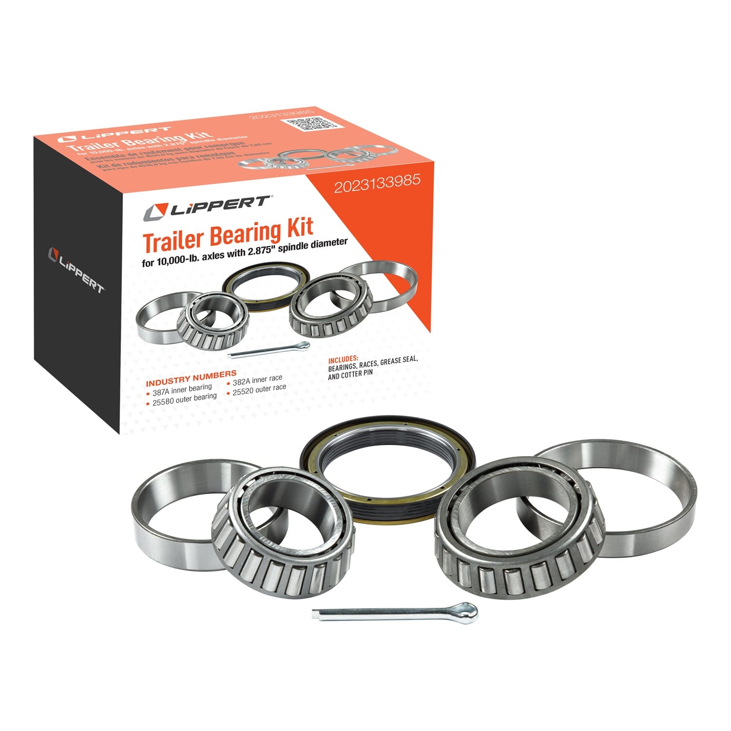 Trailer Bearing Replacement Kit; 10;000-lb. Axles