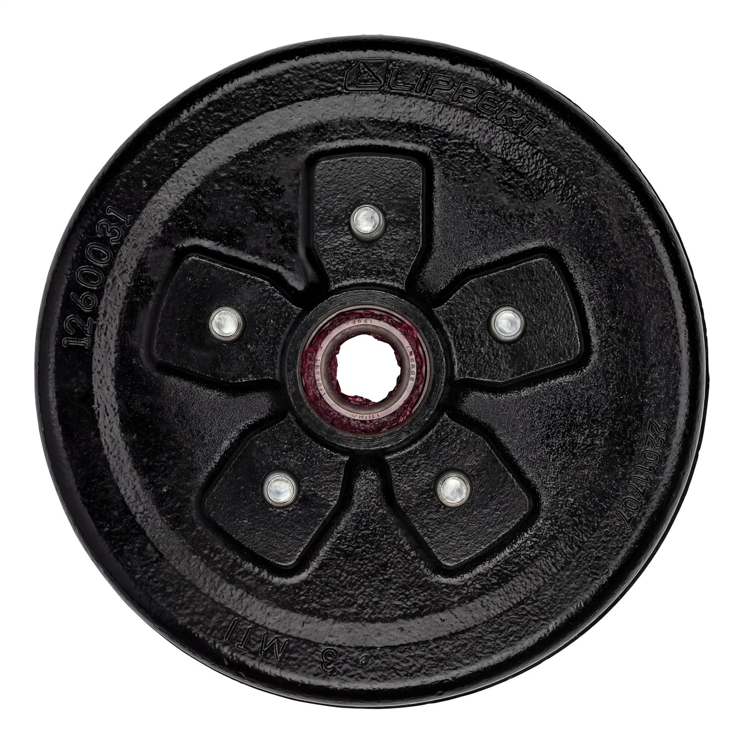 10in. Brake Hub Complete Kit with Installed Bearings; 3;500-lb. Axles thumbnail 3