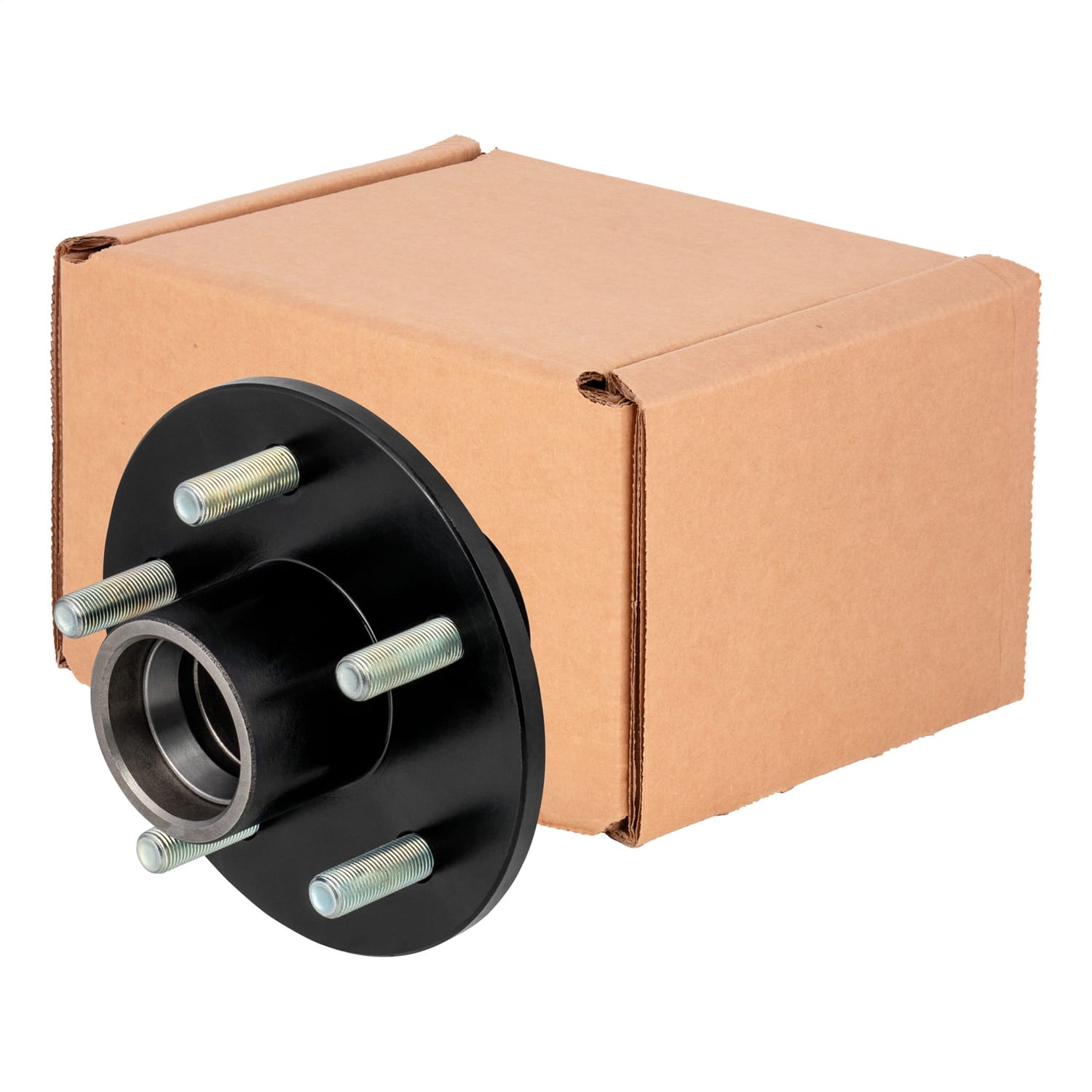 Idler Hub with Races/Wheel Studs; 2;200-lb. Axles; 5 on 4-1/2in. Bolt Pattern