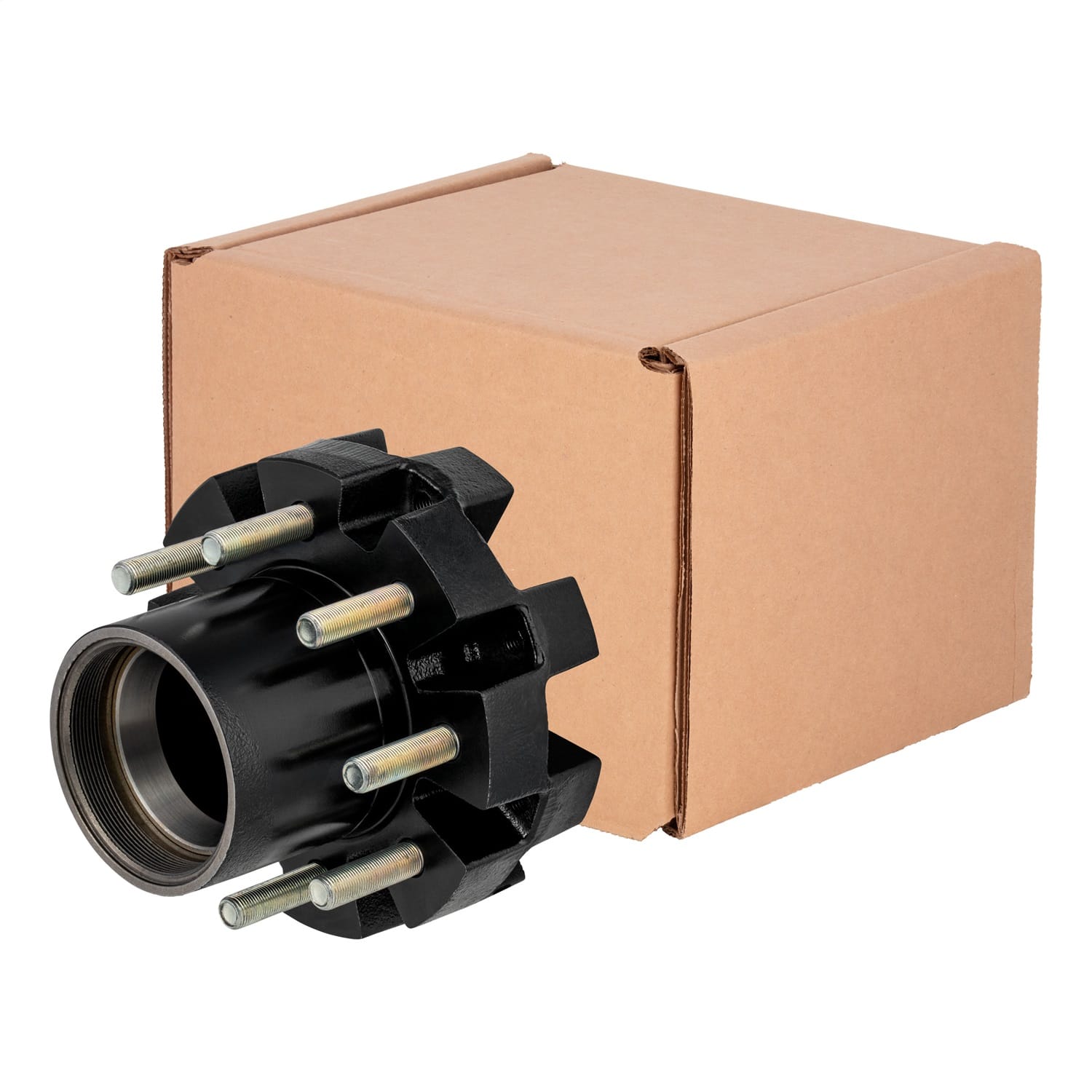 Standard Threaded Idler Hub Assembly w/Races/Wheel Studs; 12;000-lb. Axles