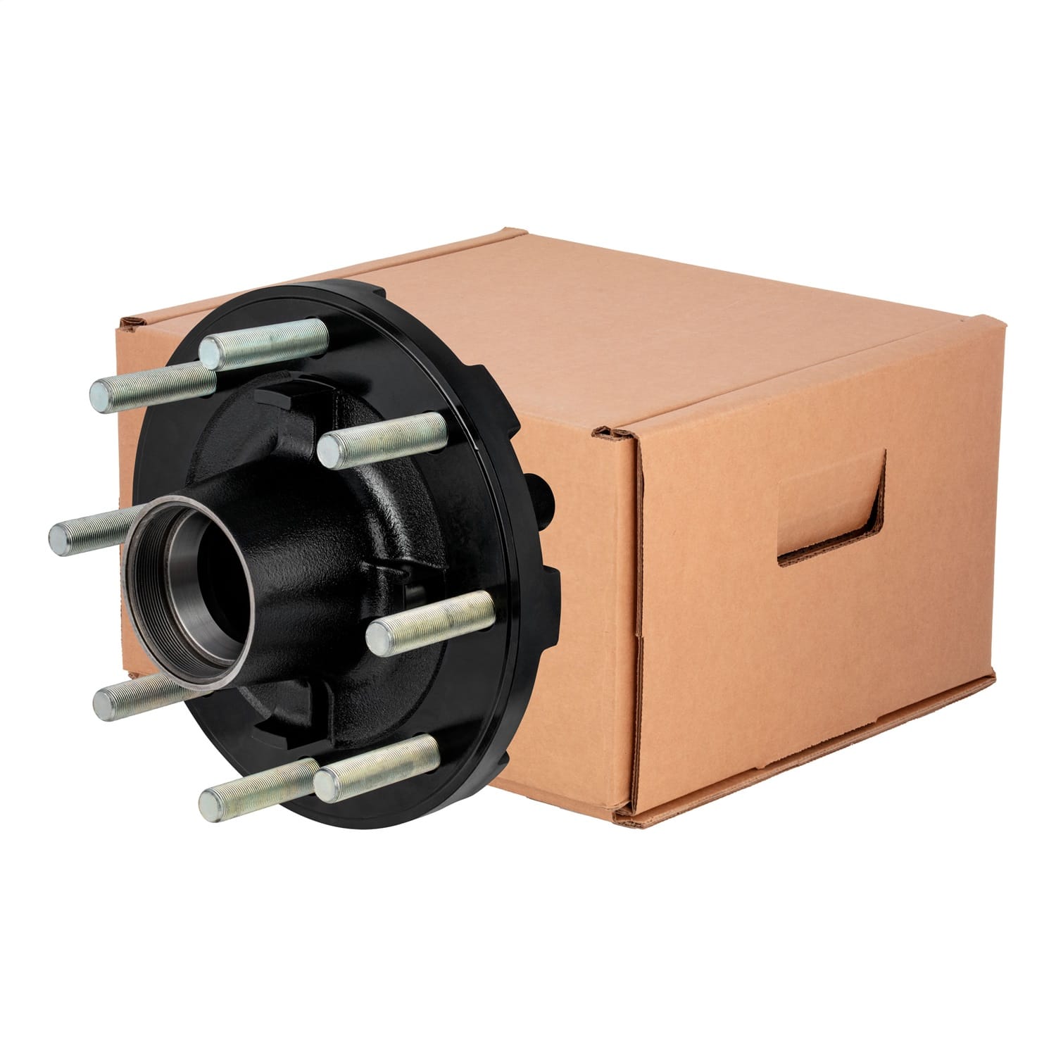 Standard Threaded Idler Hub Assembly w/Races/Wheel Studs; 16;000-lb. Axles