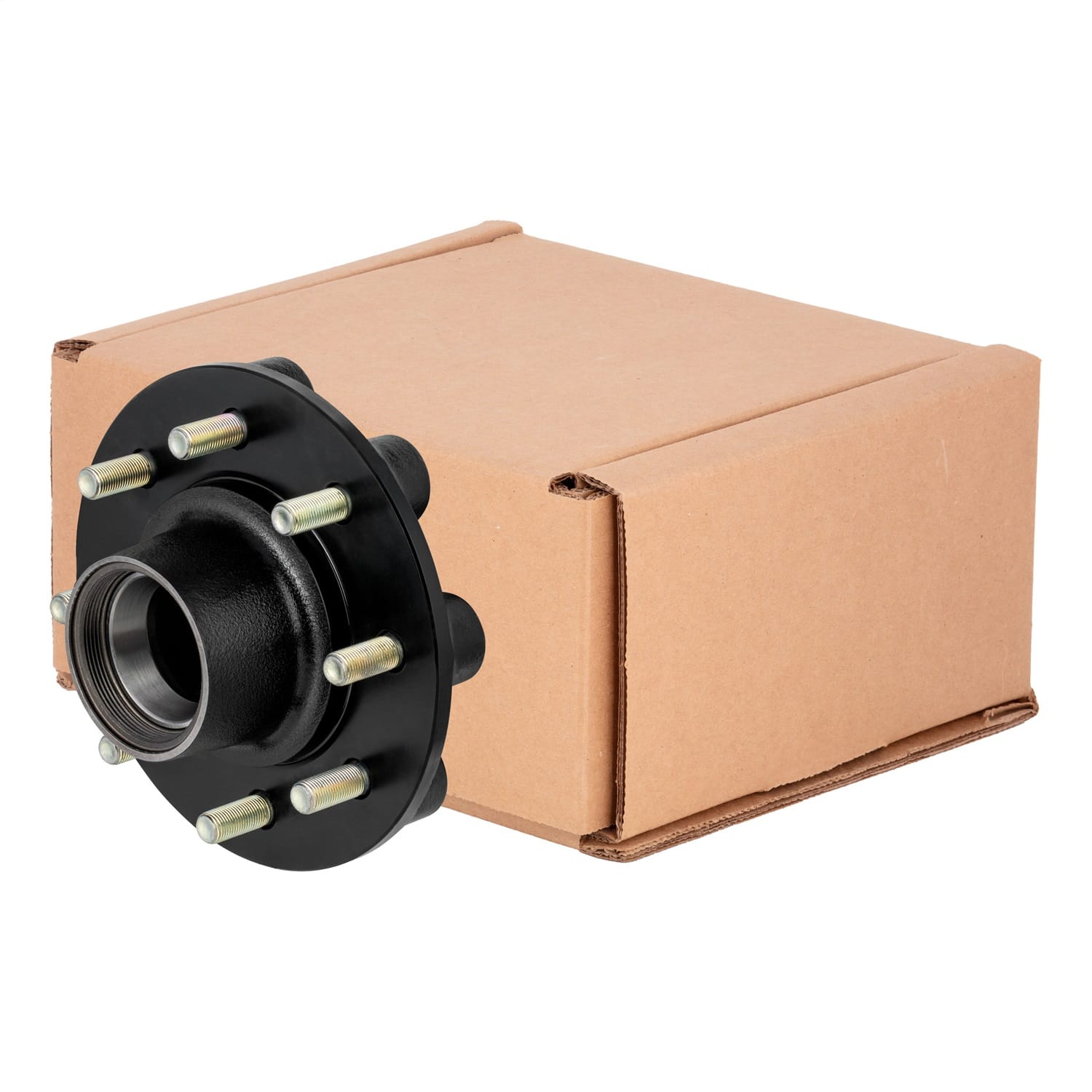 Standard Threaded Idler Hub Assembly w/Races/Wheel Studs; 8;000-lb. Axles