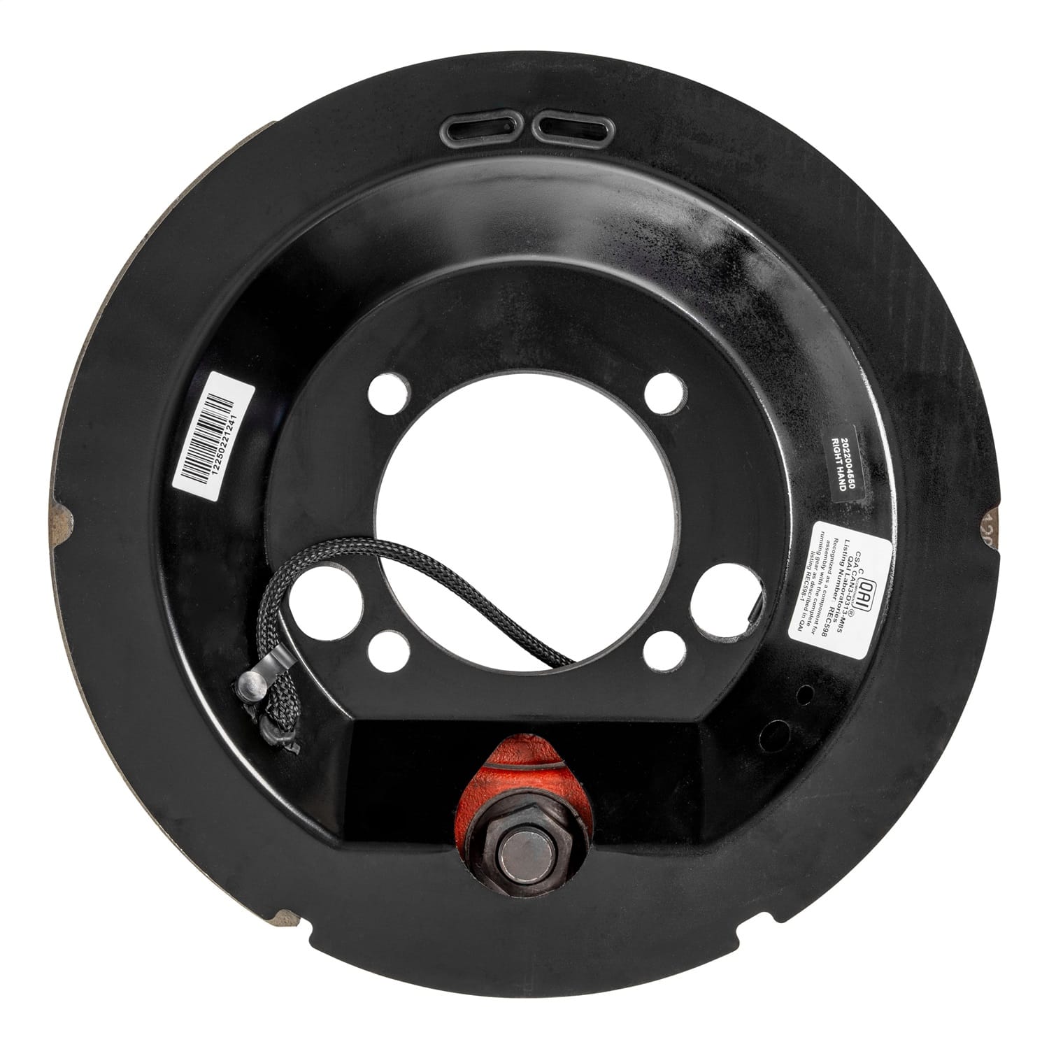 Forward Self-Adjusting Trailer Brake Assembly; 12-1/4in. x 3-3/8in.; 4 Bolt; Rig thumbnail 2