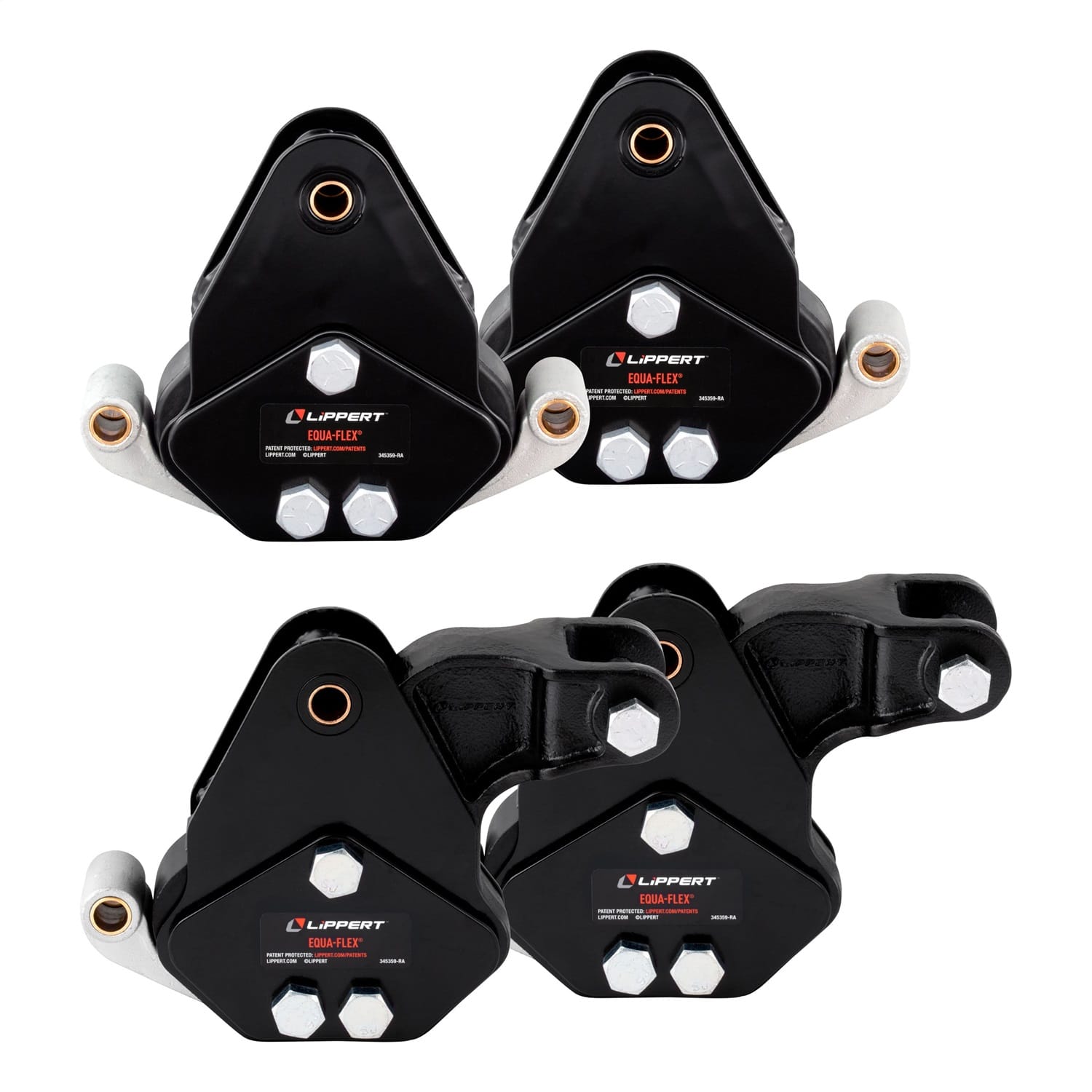 Equa-Flex Rubberized Equalizer Triple Axle Kit; Heavy-Duty 5;000-8;000-lb. Axles thumbnail 3