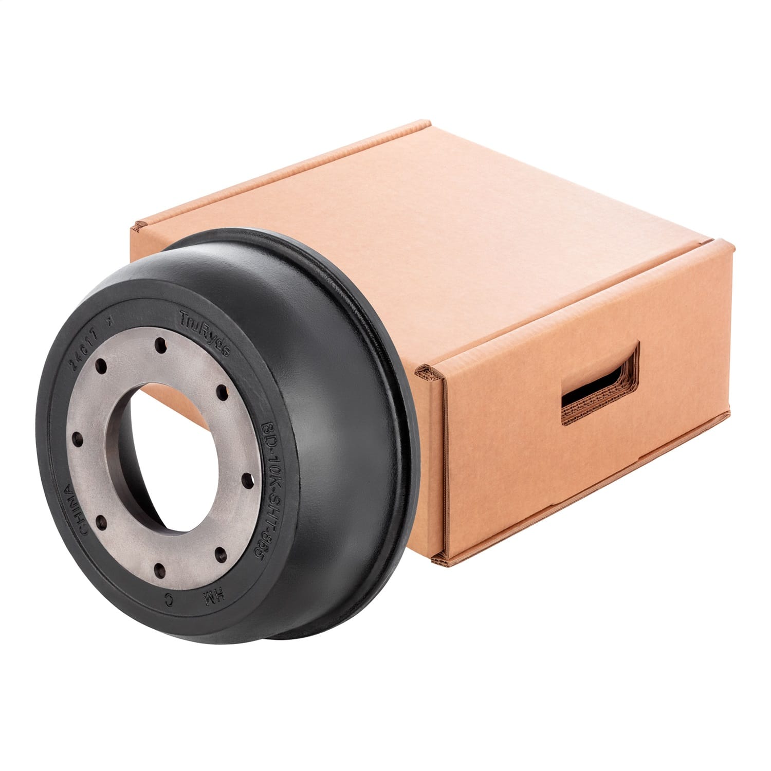 Short Trailer Brake Drum; 10;000-lb. Axles; 12-1/4in. Brake Size; 3-3/8in. Width