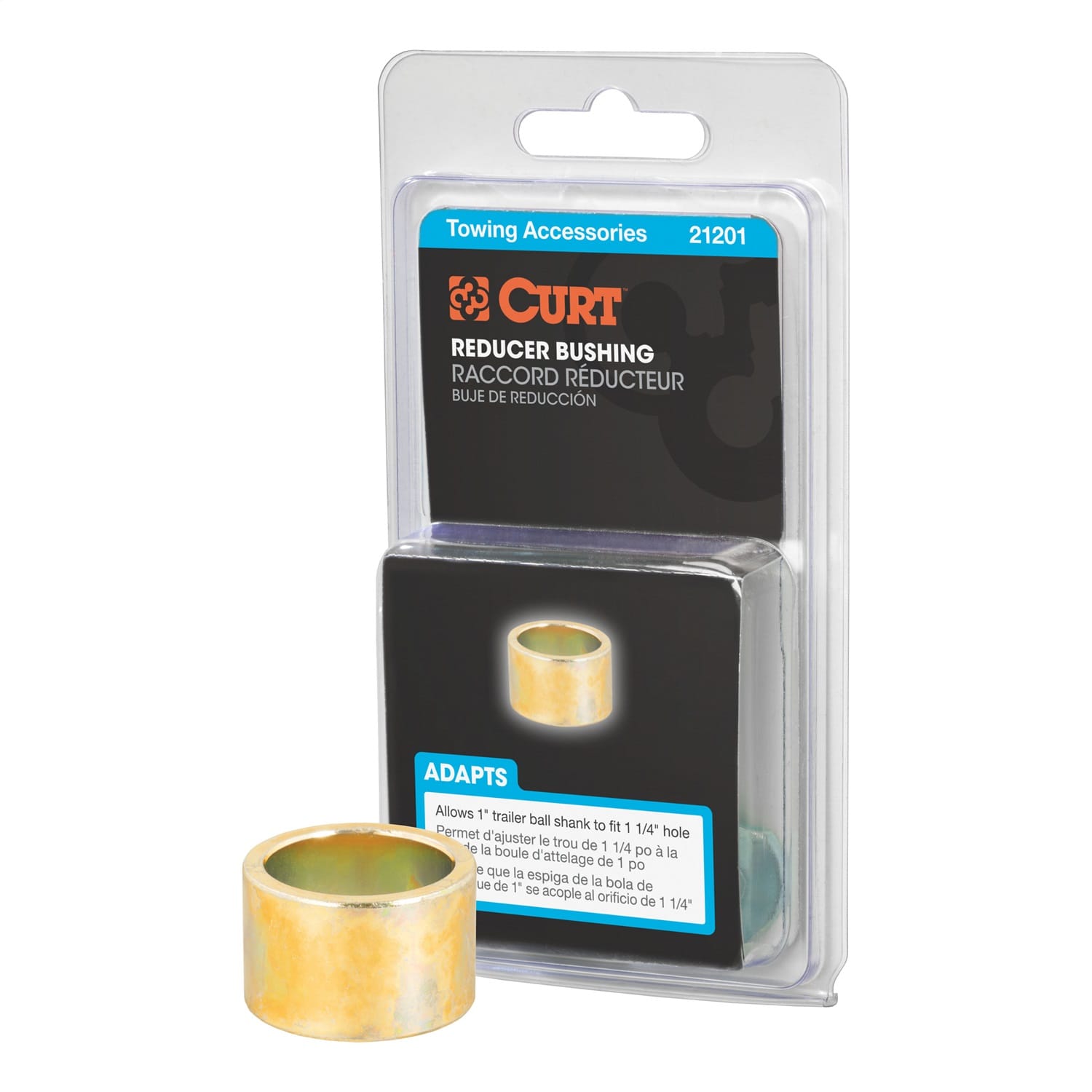 Trailer Ball Reducer Bushing (From 1-1/4in. to 1in. Stem; Packaged) thumbnail 2
