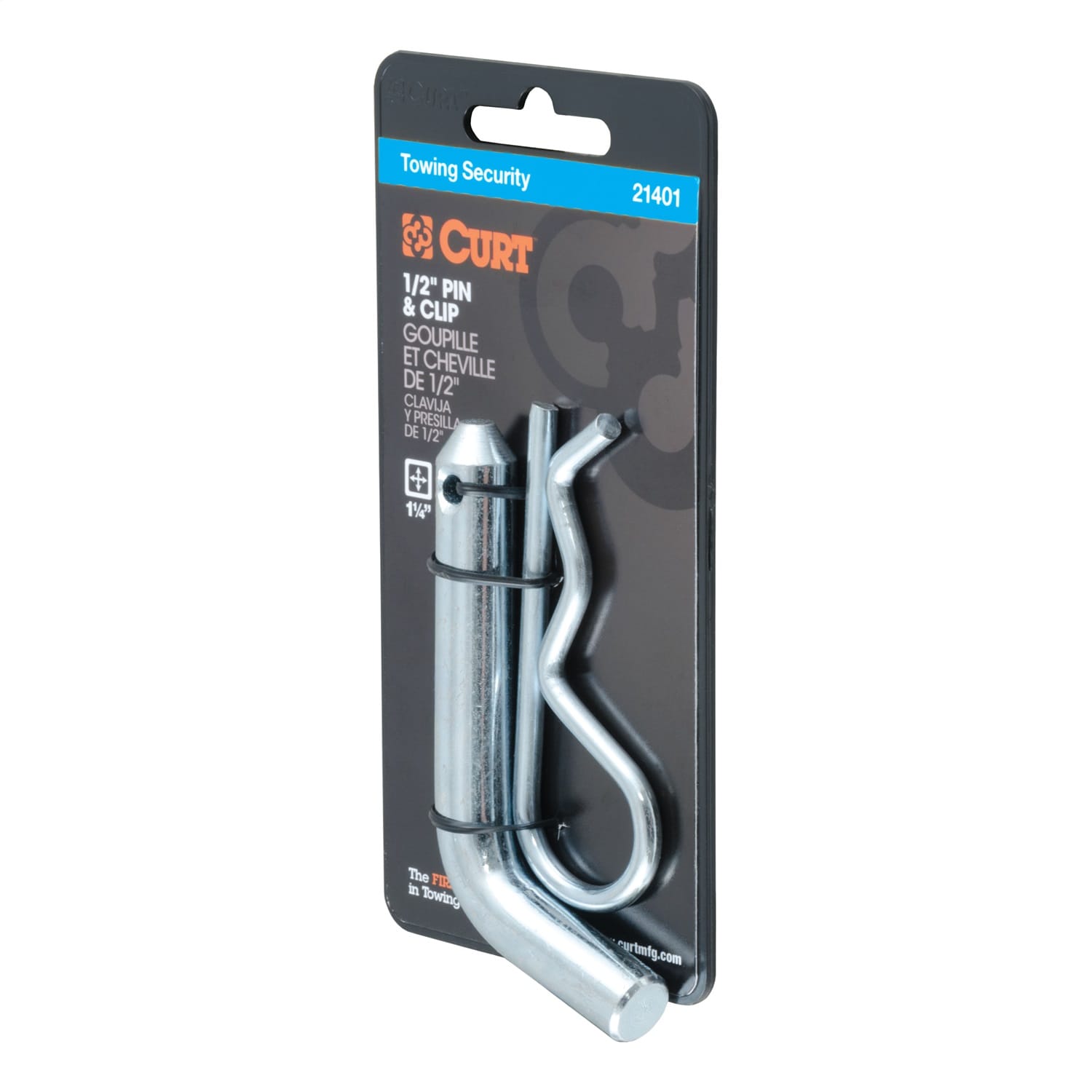 1/2in. Hitch Pin (1-1/4in. Receiver; Zinc; Packaged) thumbnail 2