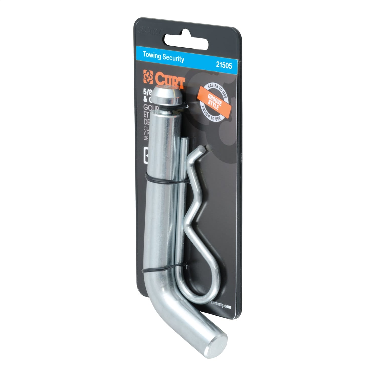 5/8in. Hitch Pin with Groove (2in. Receiver; Zinc; Packaged) thumbnail 2