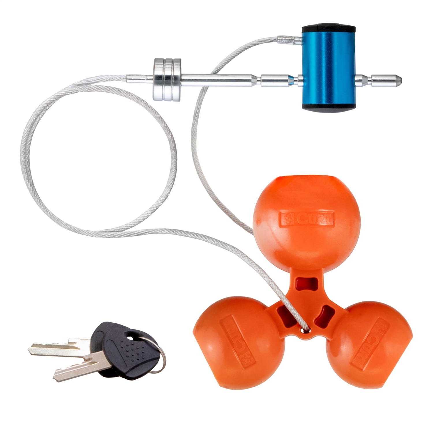 Universal Tri-Ball Trailer Coupler Lock; Fits 1-7/8in.; 2in.; 2-5/16in. thumbnail 2