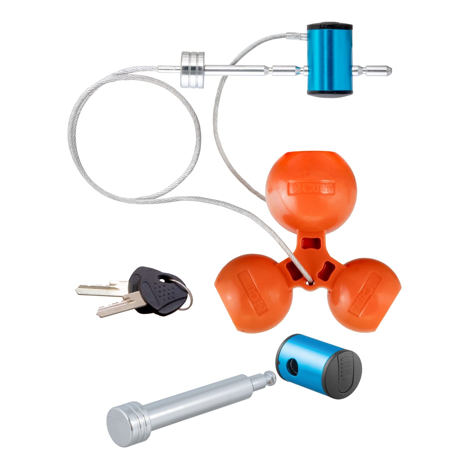 Hitch/Tri-Ball Coupler Lock Set (Up to 2-1/2in. Receiver; 1-7/8in.; 2in.; 2-5/16 thumbnail 2