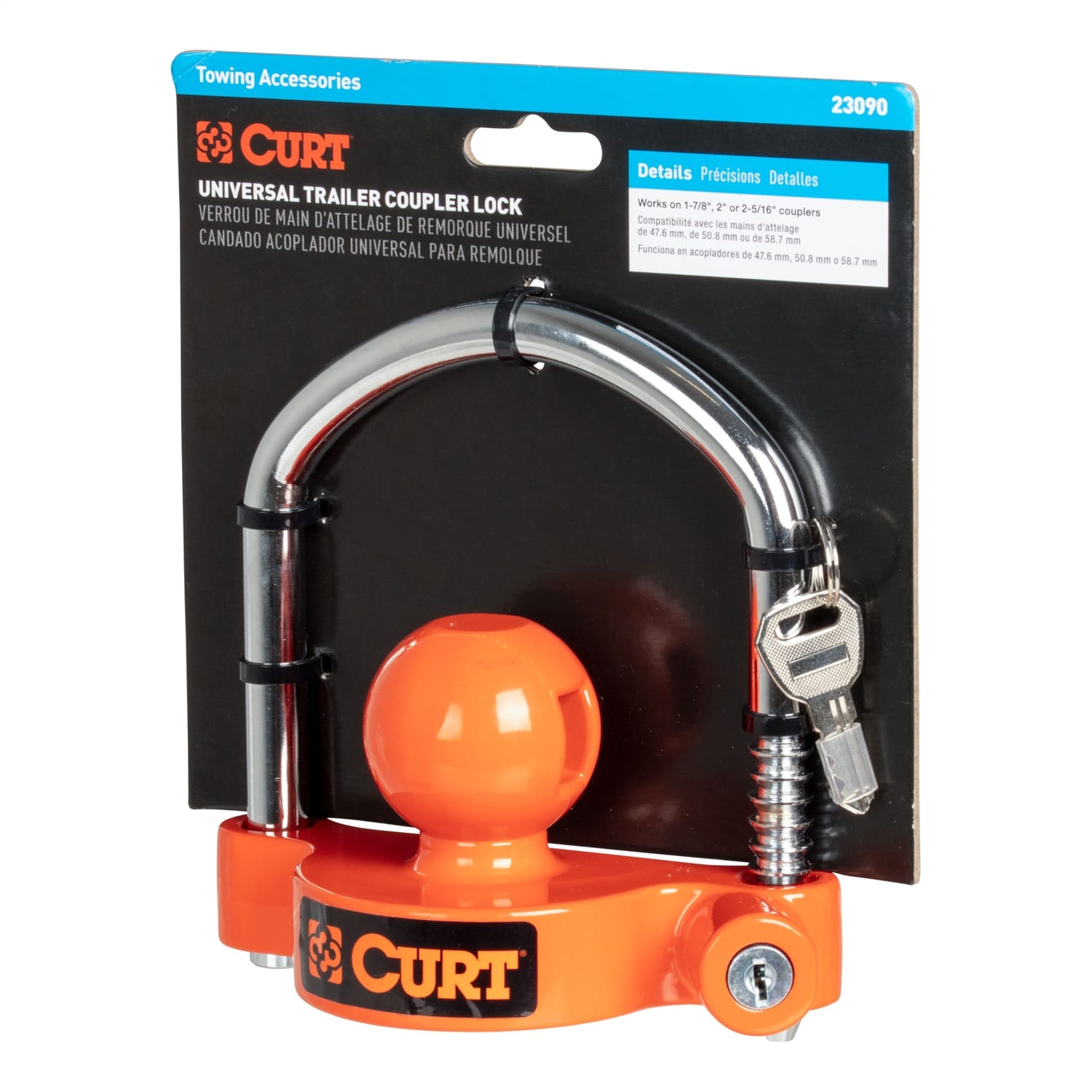 Universal Trailer Coupler Lock; Keyed Alike thumbnail 3