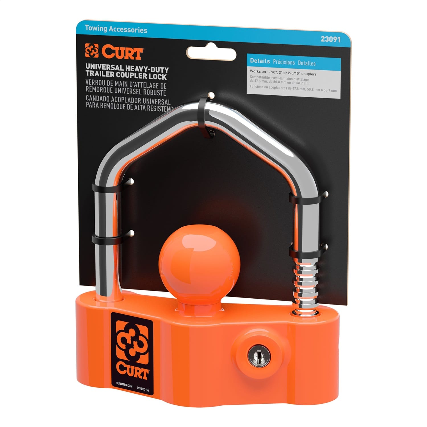 Universal Heavy-Duty Trailer Coupler Lock