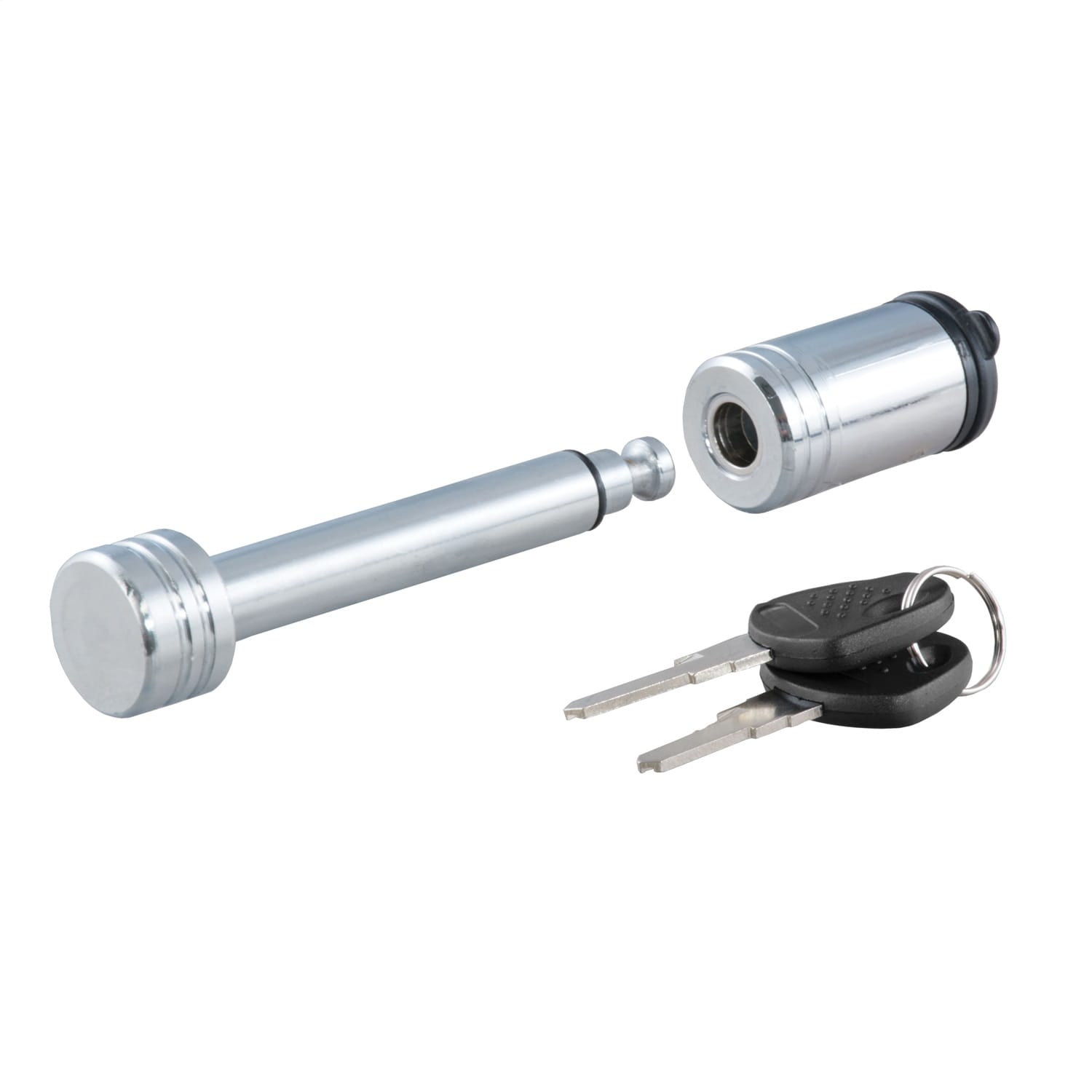 1/2in. Hitch Lock (1-1/4in. Receiver; Barbell; Chrome) thumbnail 2