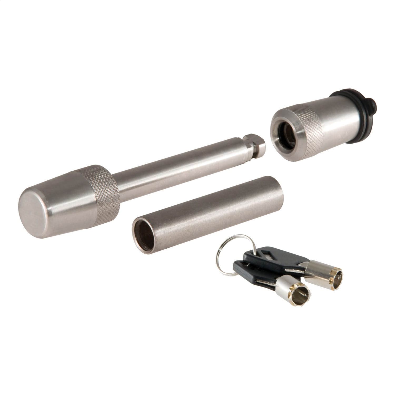 1/2in. Hitch Lock with 5/8in. Adapter (1-1/4in. or 2in. Receiver; Barbell; Stain thumbnail 2