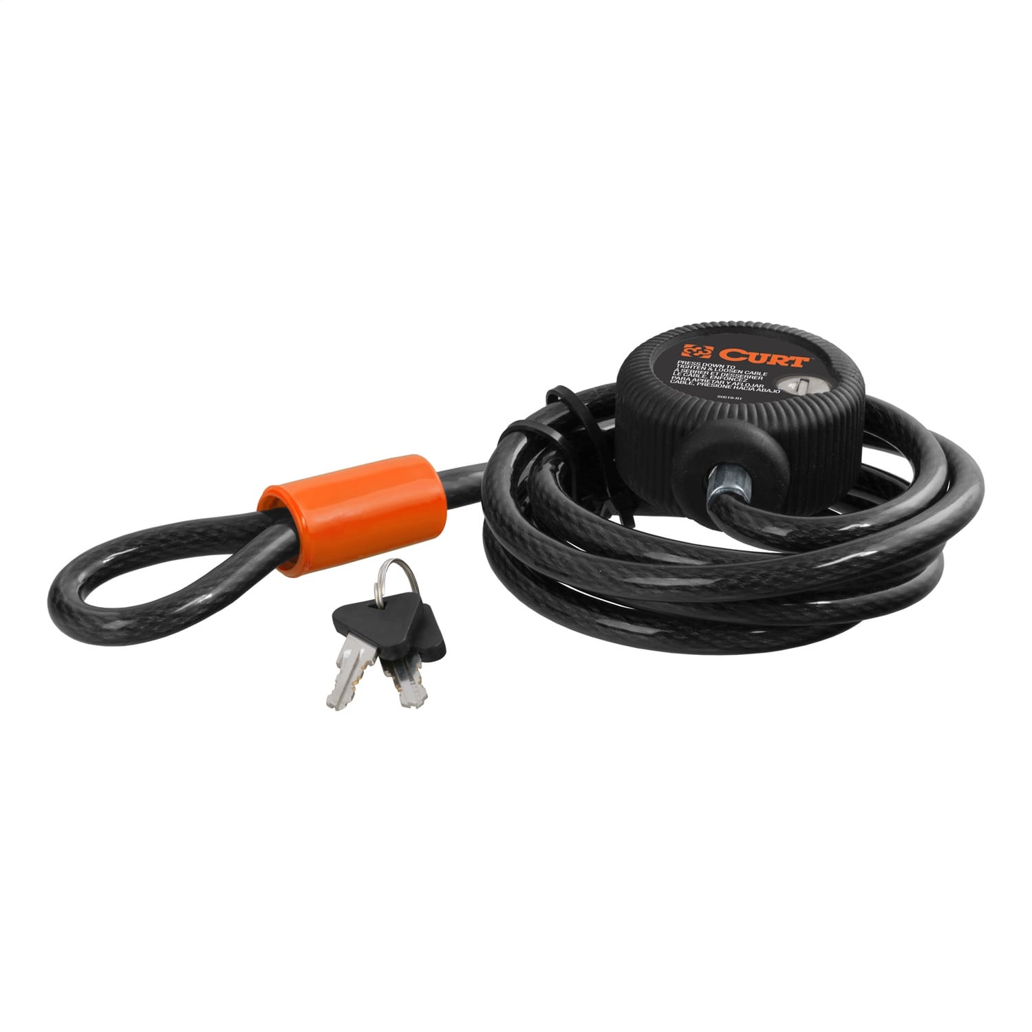 Multi-Use Cable Lock (6ft. x 3/8in. Cable; Vinyl-Coated Braided Steel)