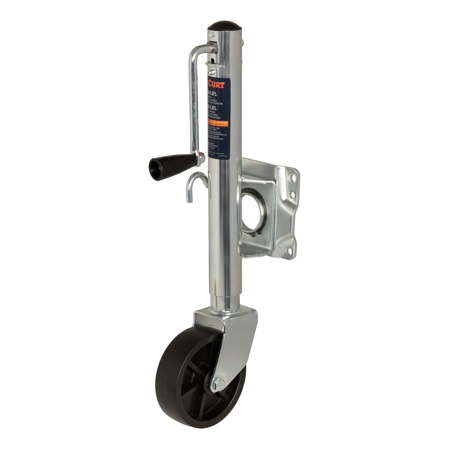 Marine Trailer Jack with 6in. Wheel (1;000 lbs; 10in. Travel)