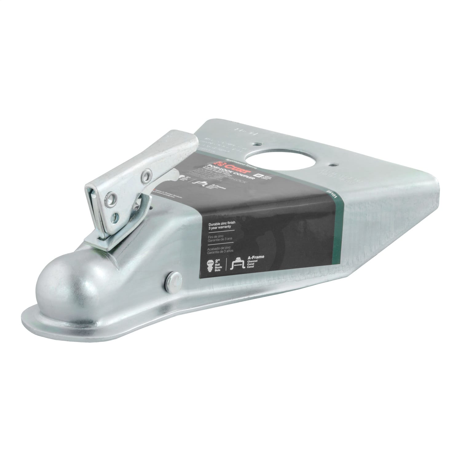 2in. A-Frame Coupler with Posi-Lock (5;000 lbs; Zinc)