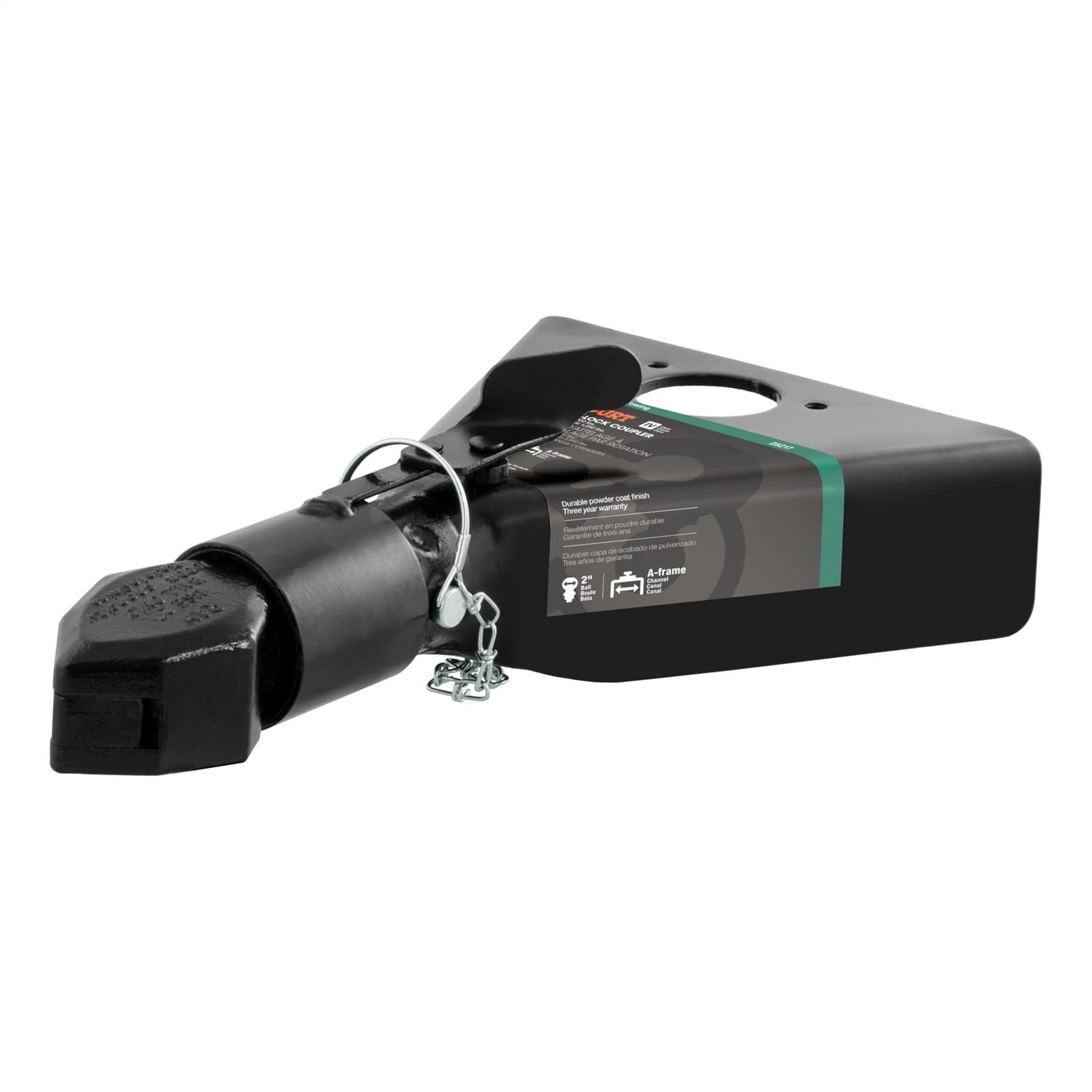 2in. A-Frame Coupler with Sleeve-Lock (7;000 lbs; Black)