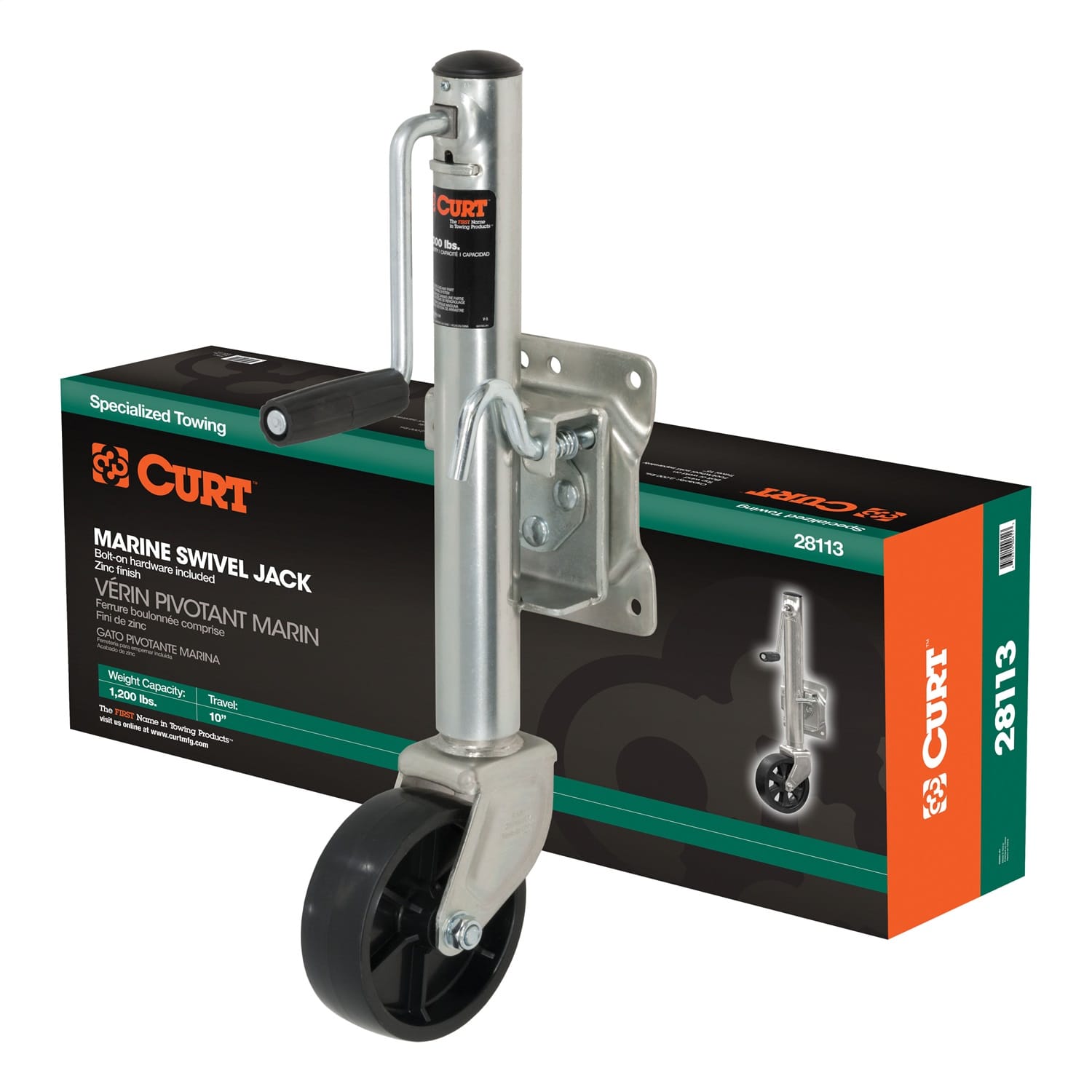 Marine Jack with 6in. Wheel (1;200 lbs; 10in. Travel; Packaged) thumbnail 2