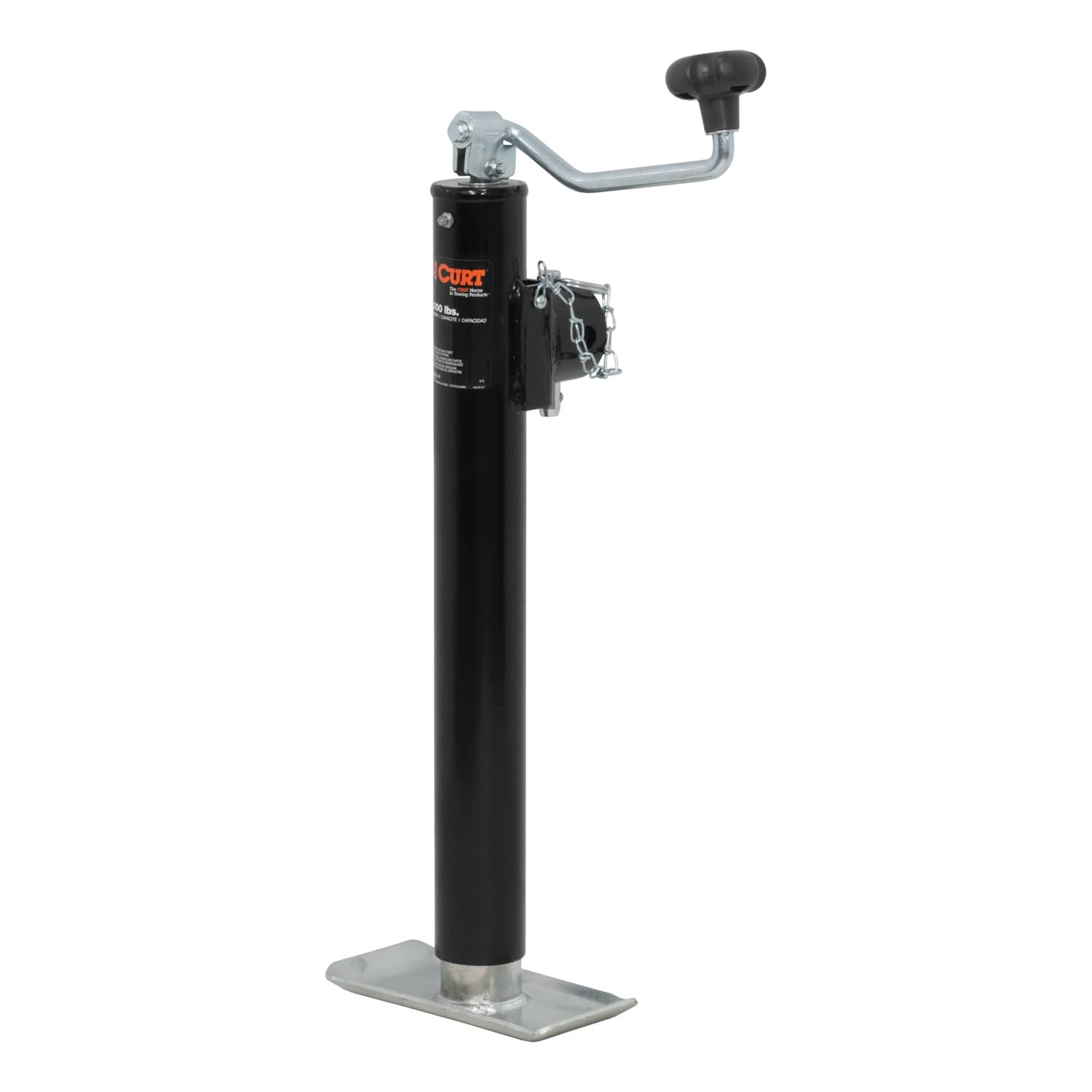 Pipe-Mount Swivel Jack with Top Handle (5;000 lbs; 15in. Travel)