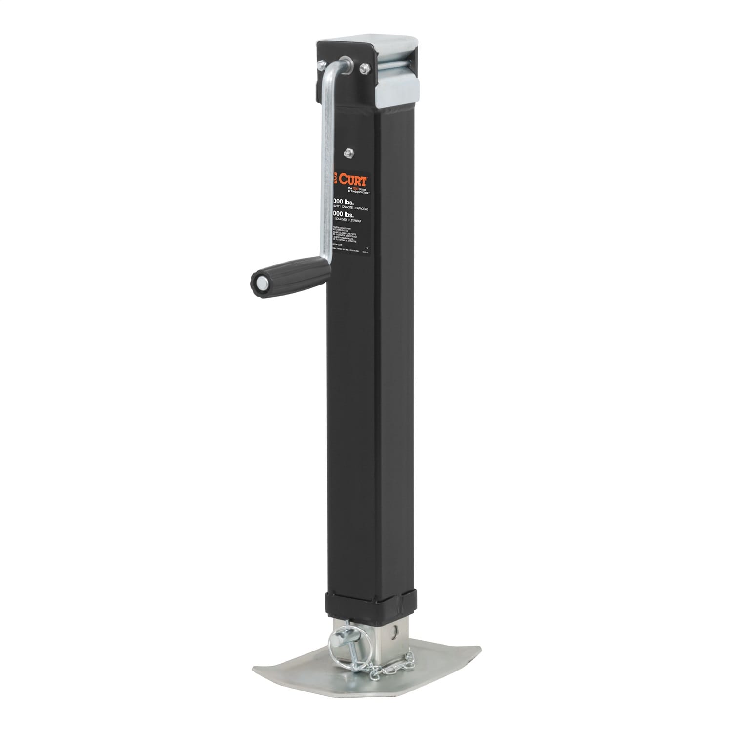 Direct-Weld Square Jack with Side Handle (8;000 lbs; 15in. Travel)
