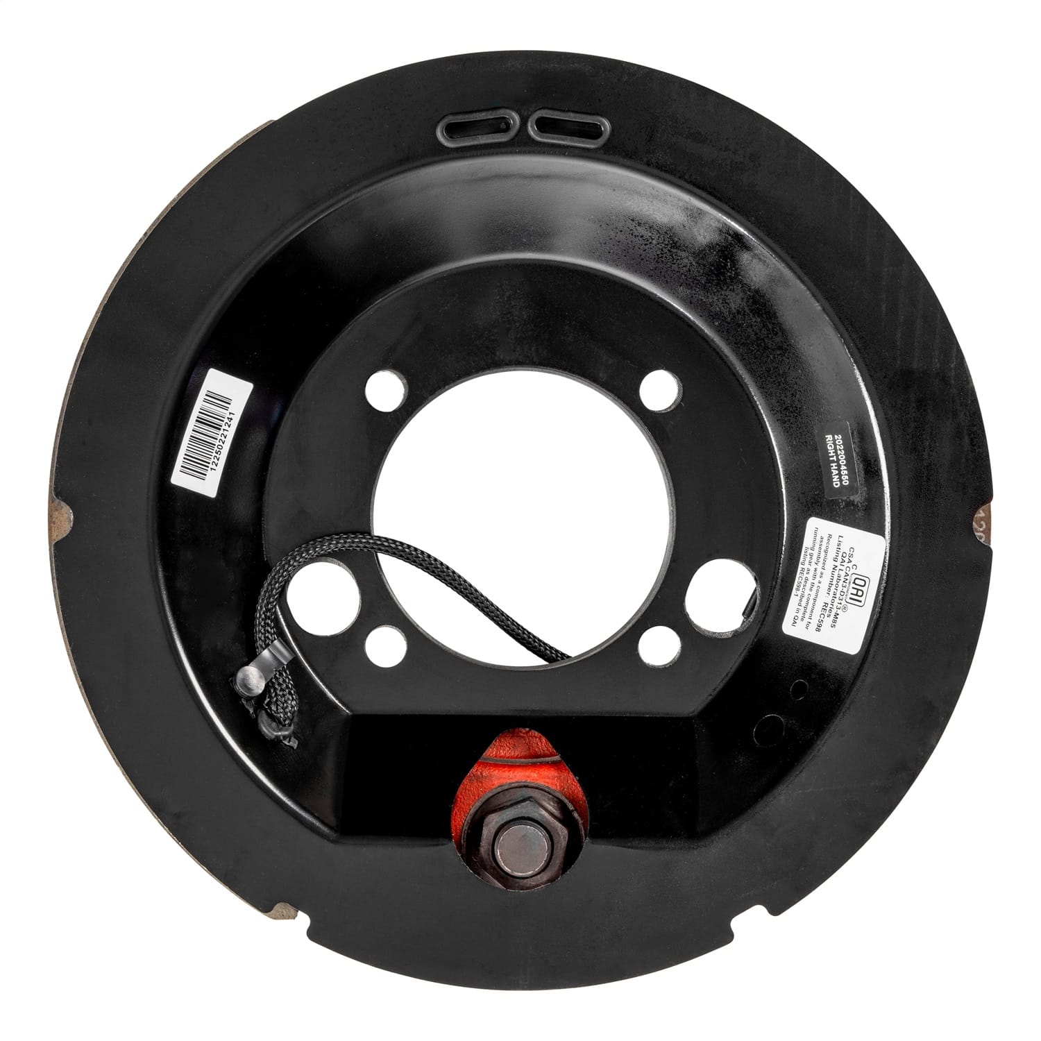 Forward Self-Adjusting Trailer Brake Assembly; 12-1/4in. x 3-3/8in.; 4 Bolt; Rig thumbnail 2