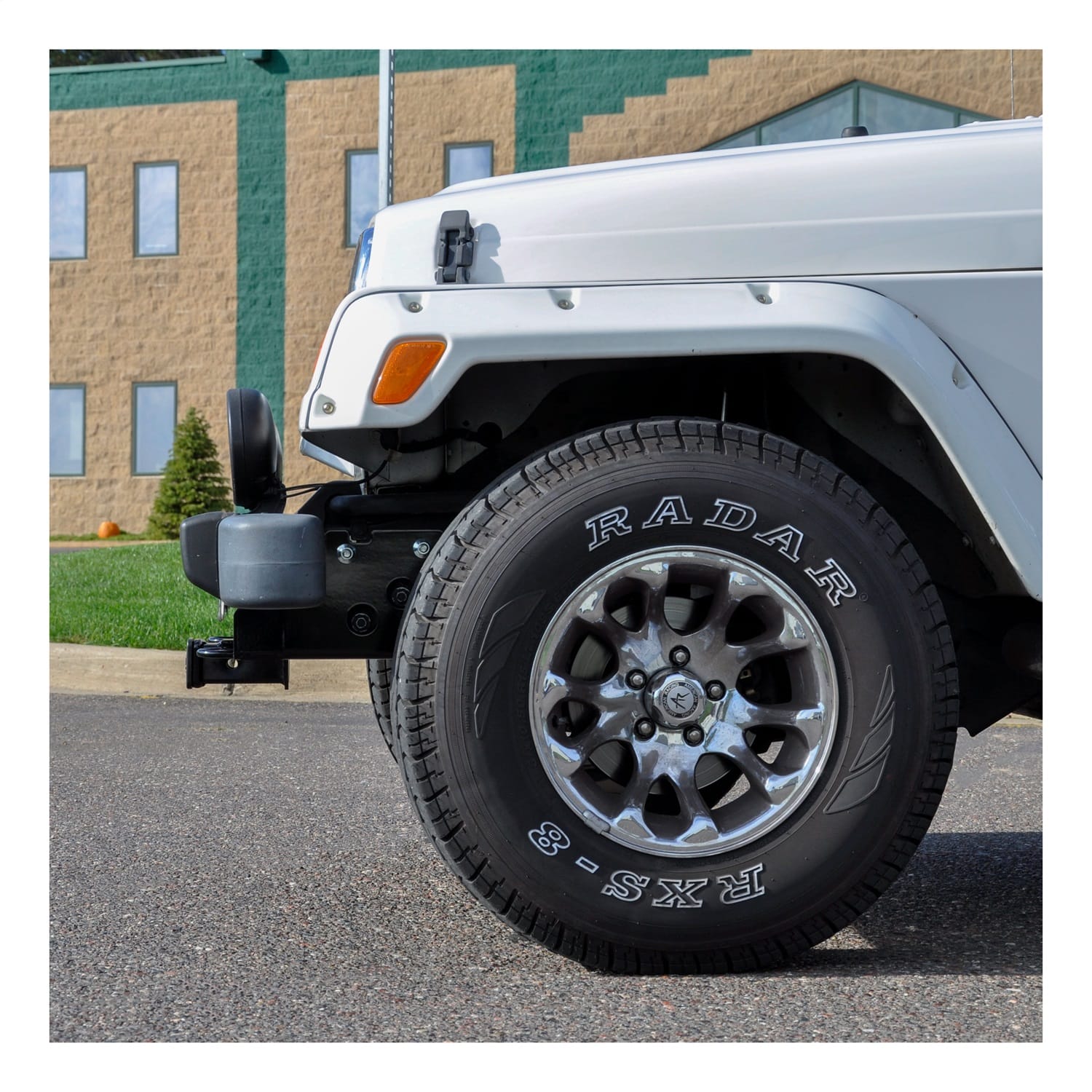 2in. Front Receiver Hitch; Select Jeep Wrangler TJ (Drilling Required) thumbnail 4
