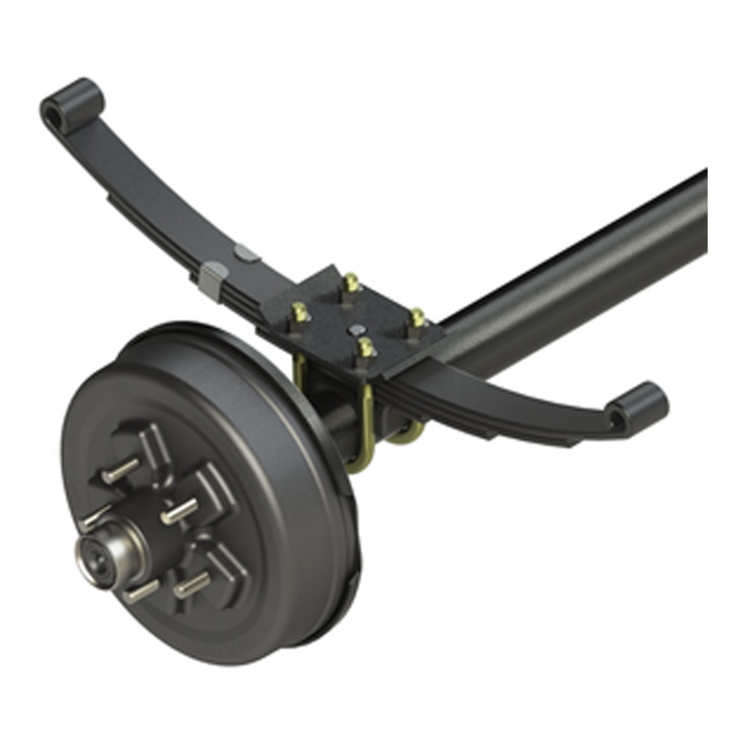 12-1/4in. Standard Threaded Oil Brake Hub Assembly with Installed Bearing Kit