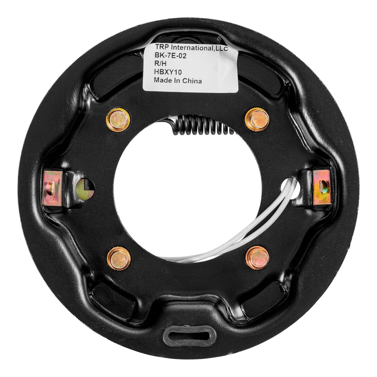 Electric Trailer Brake Assembly; 7in. x 1-1/4in.; 4 Bolt; 2;200-lb. Axles; Right thumbnail 2