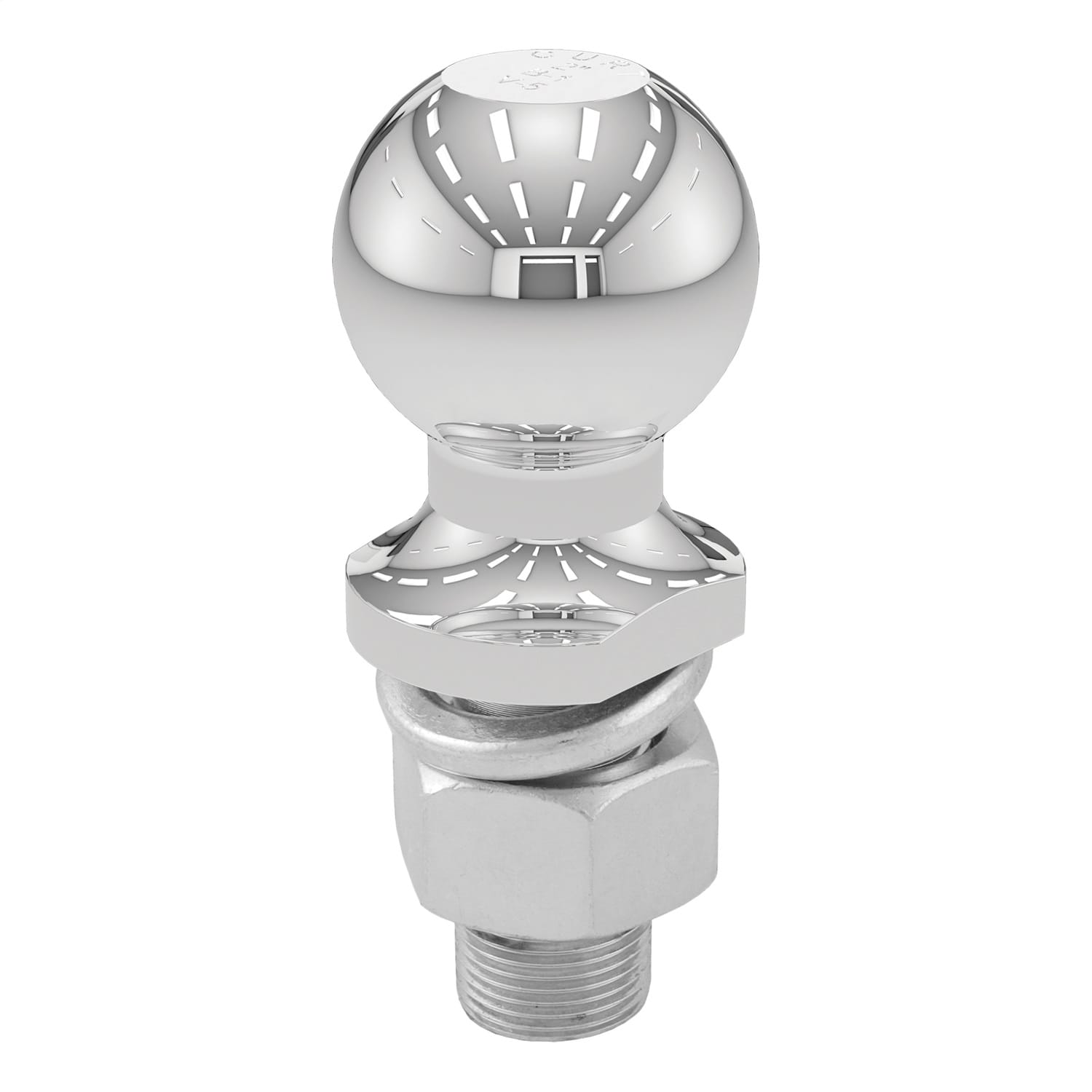 2in. Trailer Ball (1in. x 2-1/8in. Shank; 6;000 lbs.; Chrome) thumbnail 2