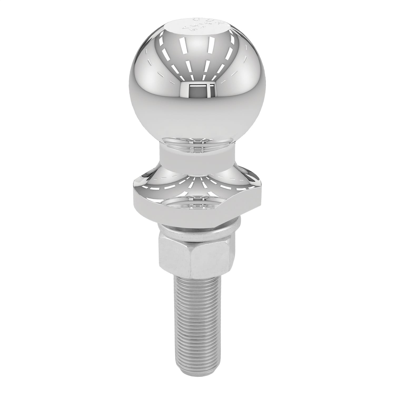 2in. Trailer Ball (3/4in. x 3in. Shank; 3;500 lbs.; Chrome) thumbnail 2