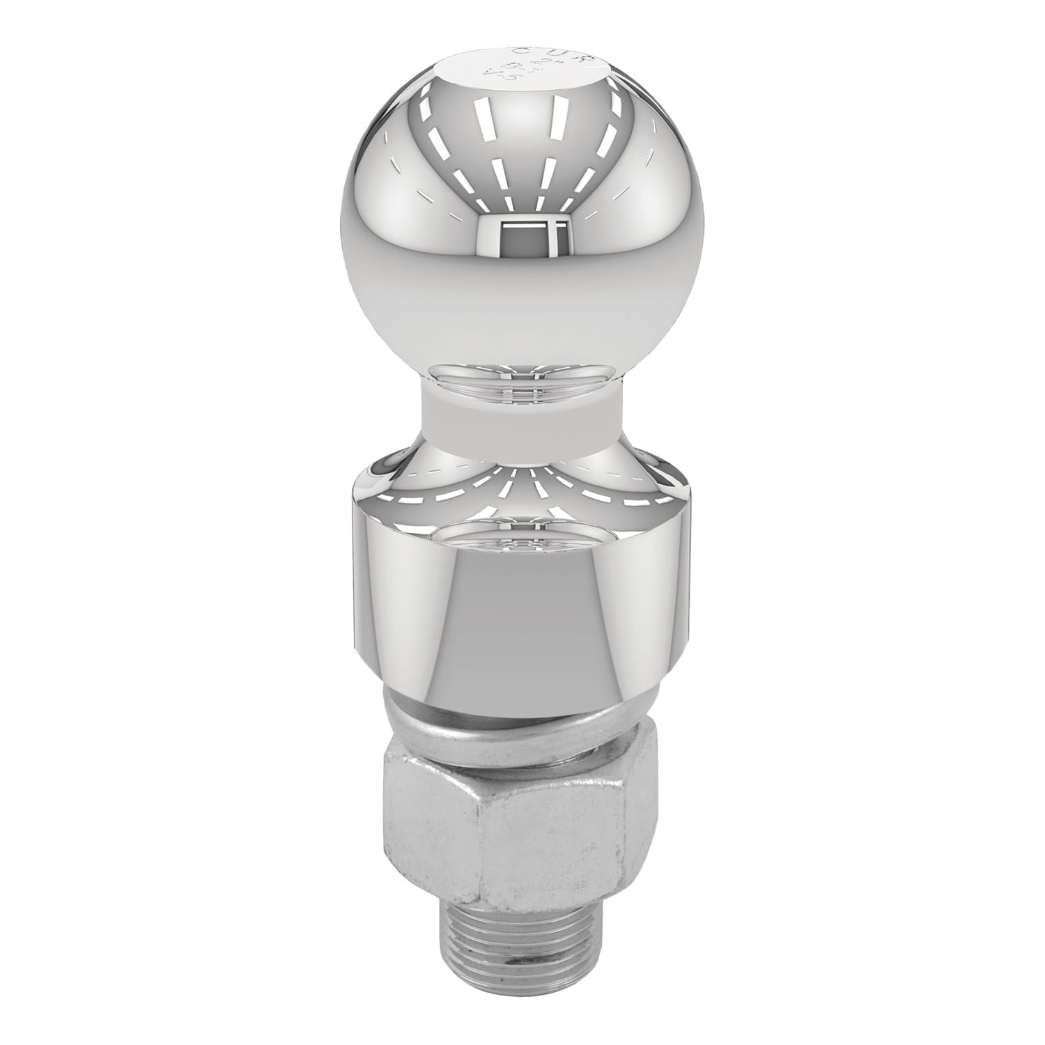 2in. Trailer Ball (1in. x 2-1/8in. Shank; 1in. Rise; 6;000 lbs.; Chrome) thumbnail 2