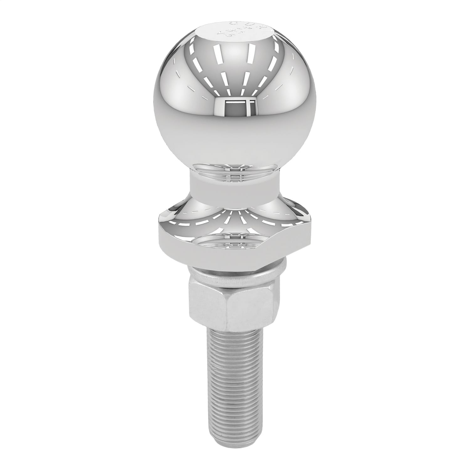 2in. Trailer Ball (3/4in. x 3in. Shank; 3;500 lbs.; Chrome; Packaged) thumbnail 3