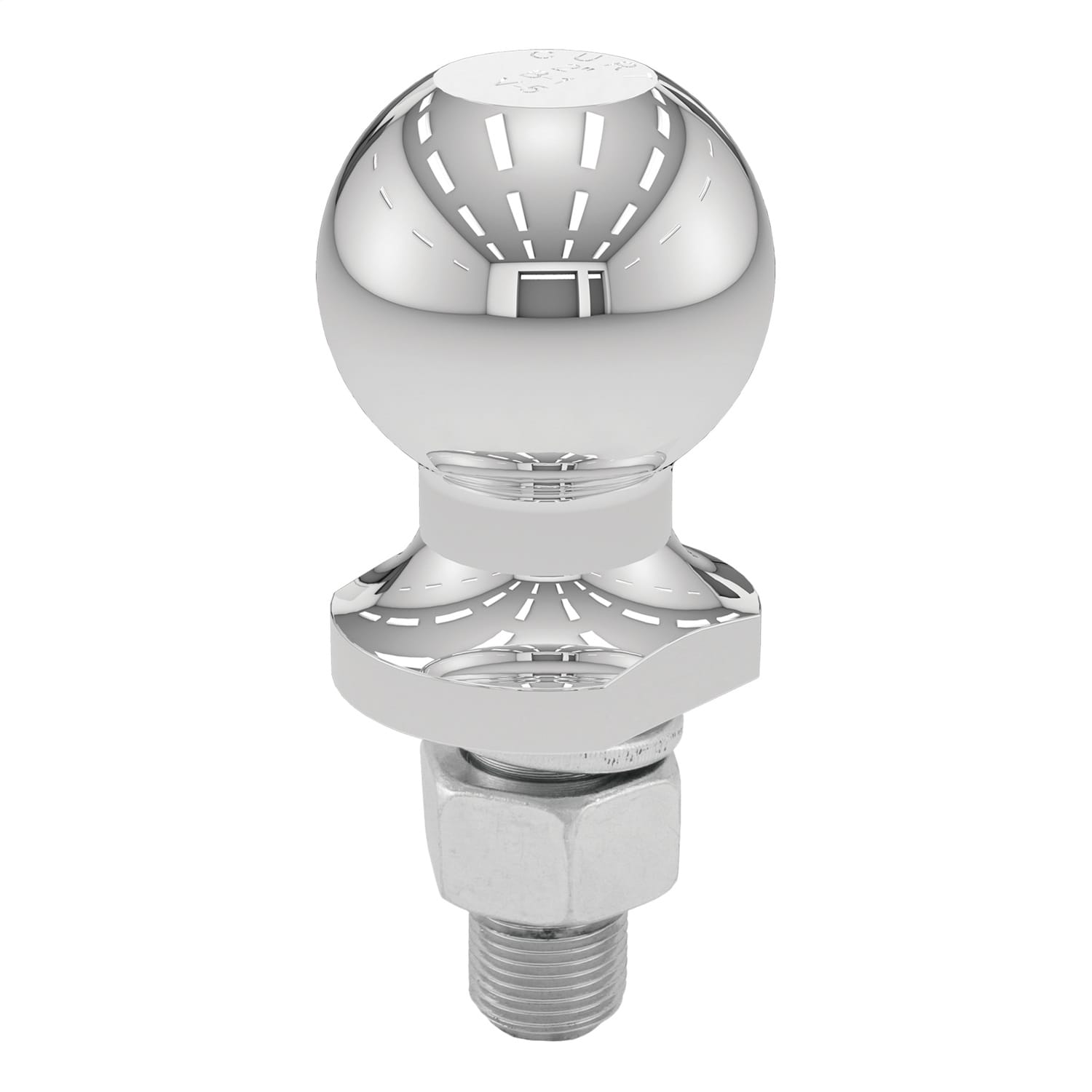 2in. Trailer Ball (3/4in. x 1-3/4in. Shank; 3;500 lbs.; Chrome; Packaged) thumbnail 3