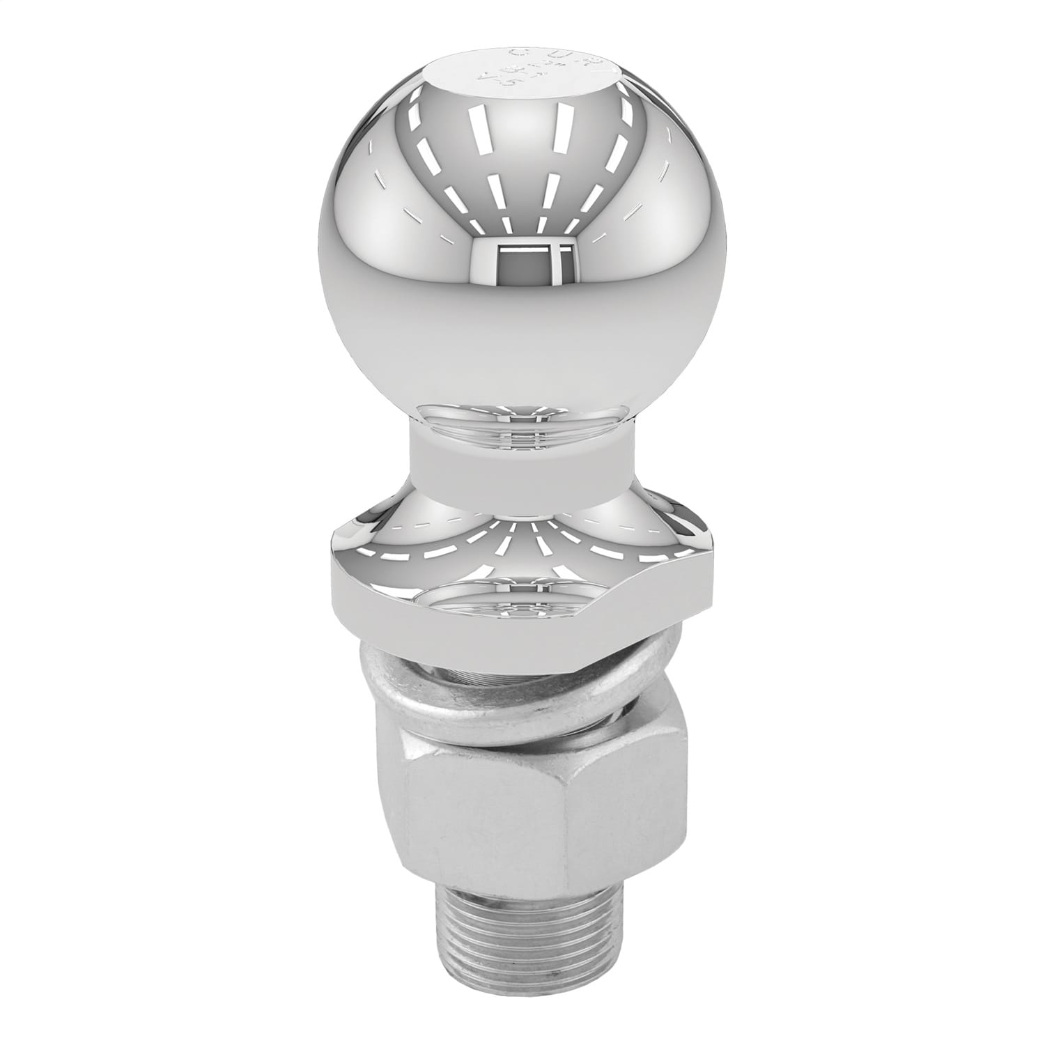 2in. Trailer Ball (1in. x 2-1/8in. Shank; 6;000 lbs.; Chrome; Packaged) thumbnail 3