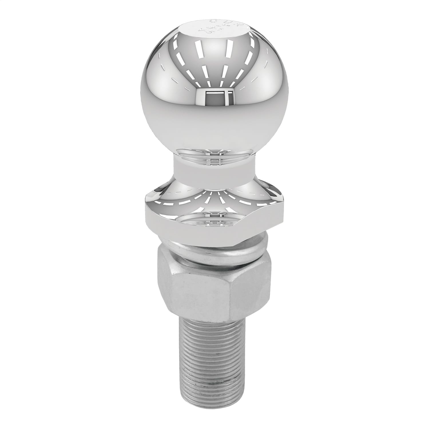 2in. Trailer Ball (1in. x 3in. Shank; 6;000 lbs.; Chrome; Packaged) thumbnail 2