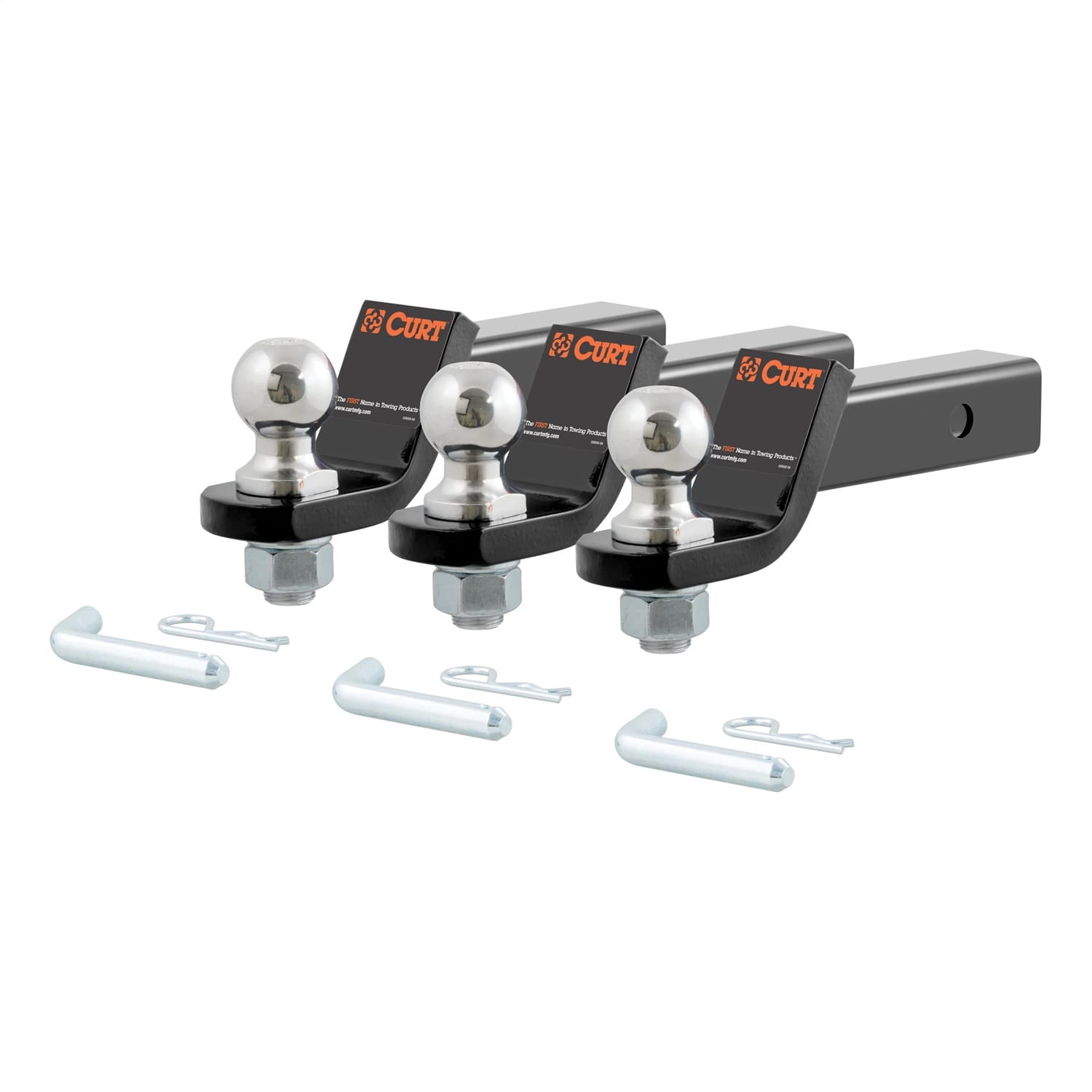 Loaded Ball Mounts with 2in. Balls (2in. Shank; 7;500 lbs.; 2in. Drop; 3-Pack) thumbnail 2