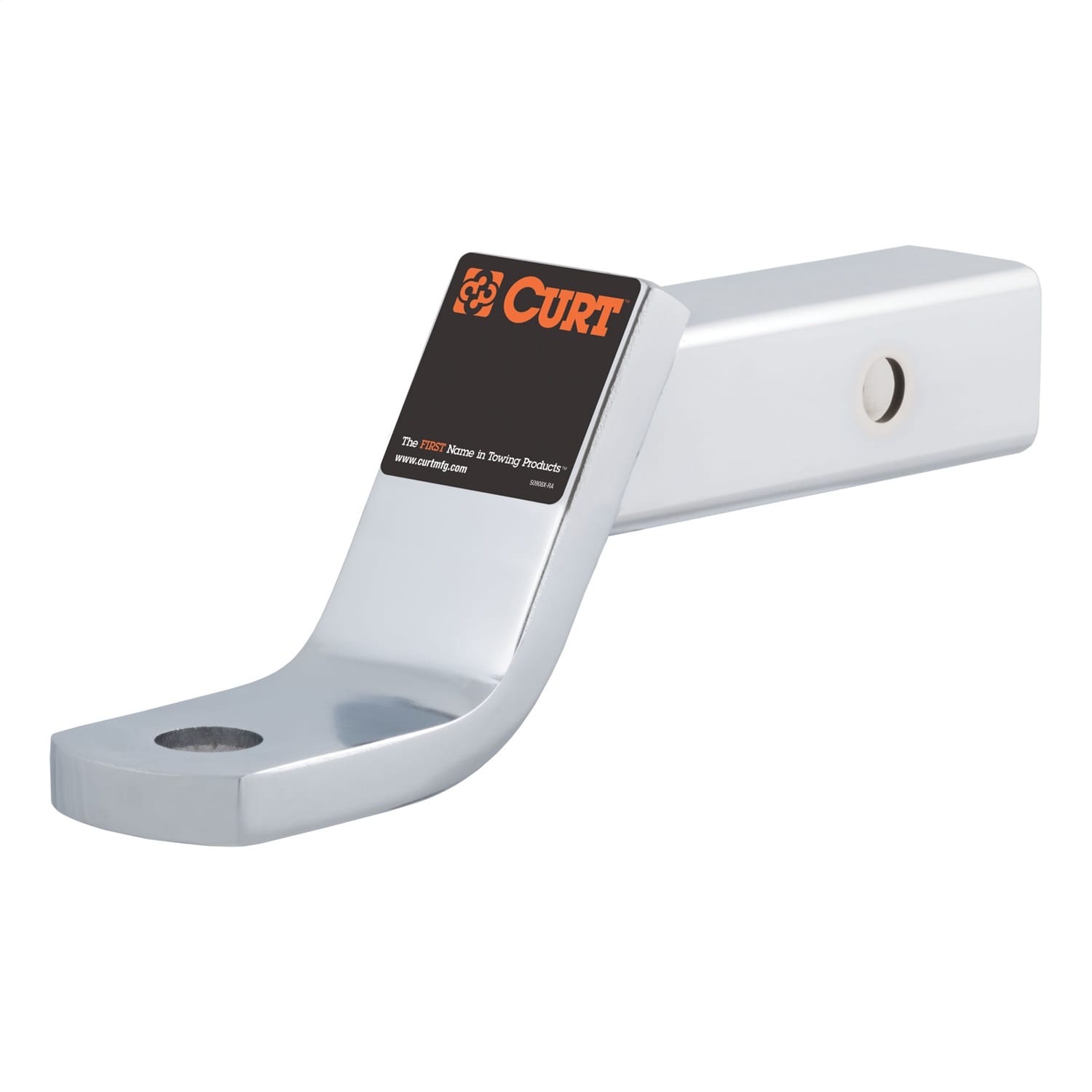Class 3 Ball Mount (2in. Shank; 7;500 lbs.; 4in. Drop; 8-1/4in. Long; Chrome)
