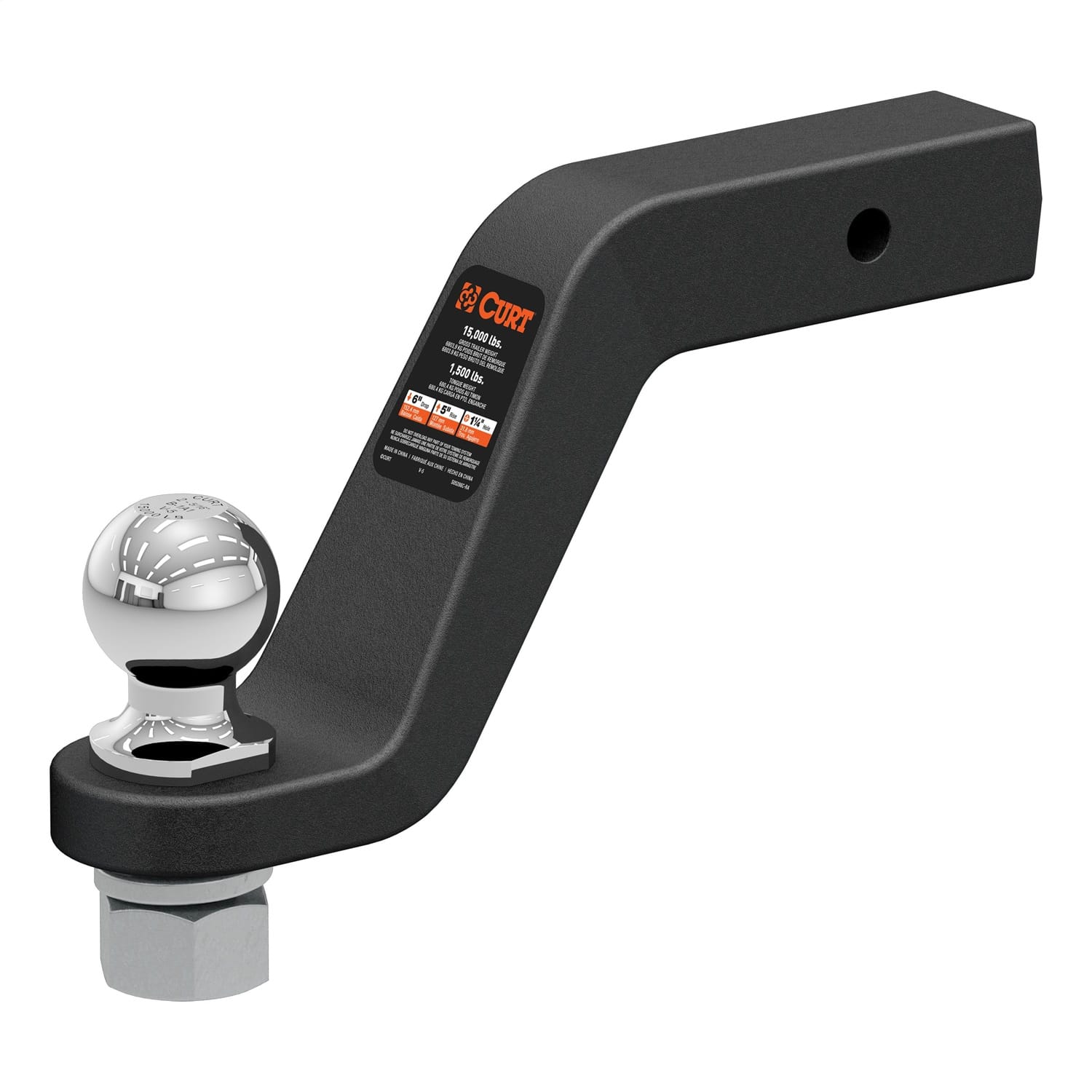 Loaded Forged Ball Mount with 2-5/16in. Ball (2in. Shank; 15;000 lbs; 6in. Drop)