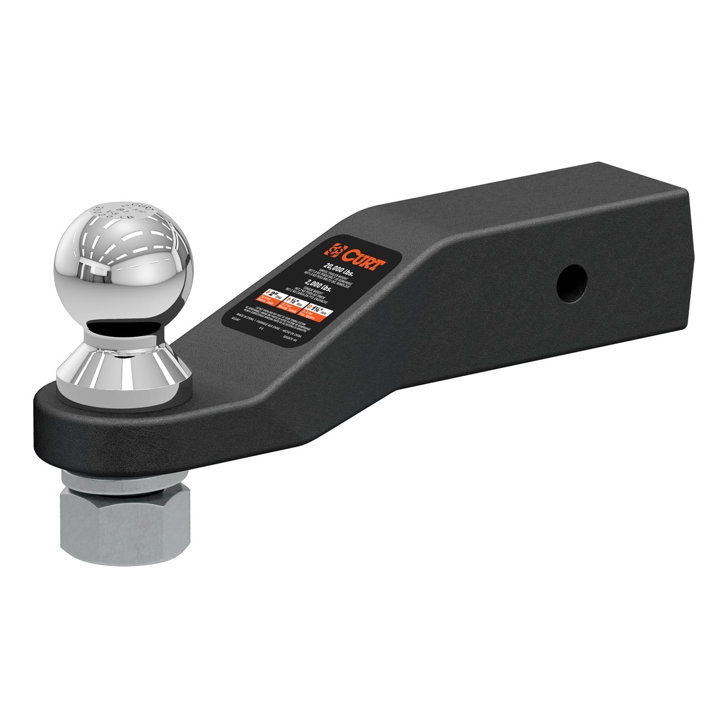 Loaded Forged Ball Mount with 2-5/16in. Ball (2-1/2in. Shank; 20;000 lbs; 2in. D