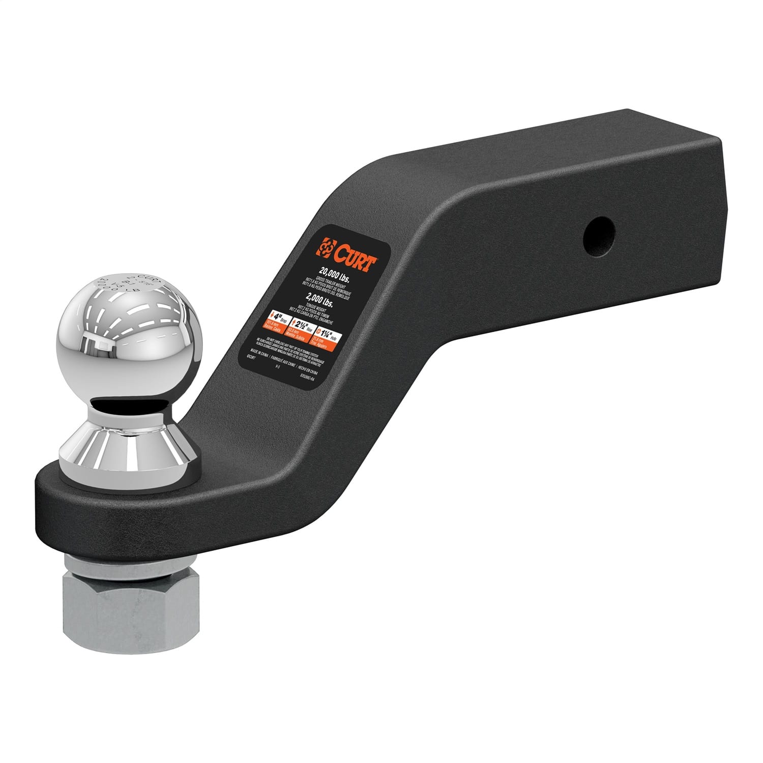 Loaded Forged Ball Mount with 2-5/16in. Ball (2-1/2in. Shank; 20;000 lbs; 4in. D