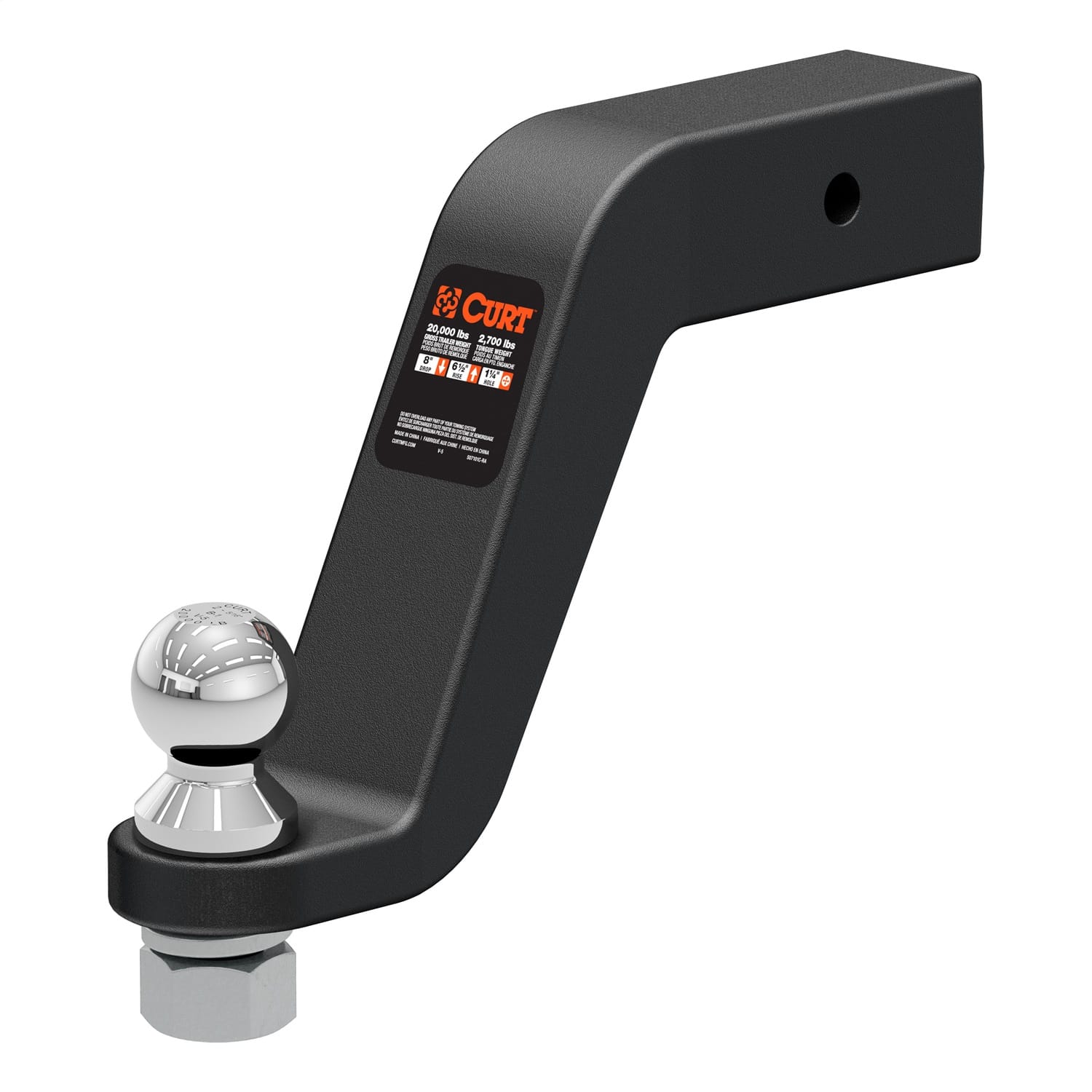 Loaded Forged Ball Mount with 2-5/16in. Ball (2-1/2in. Shank; 20;000 lbs; 8in. D