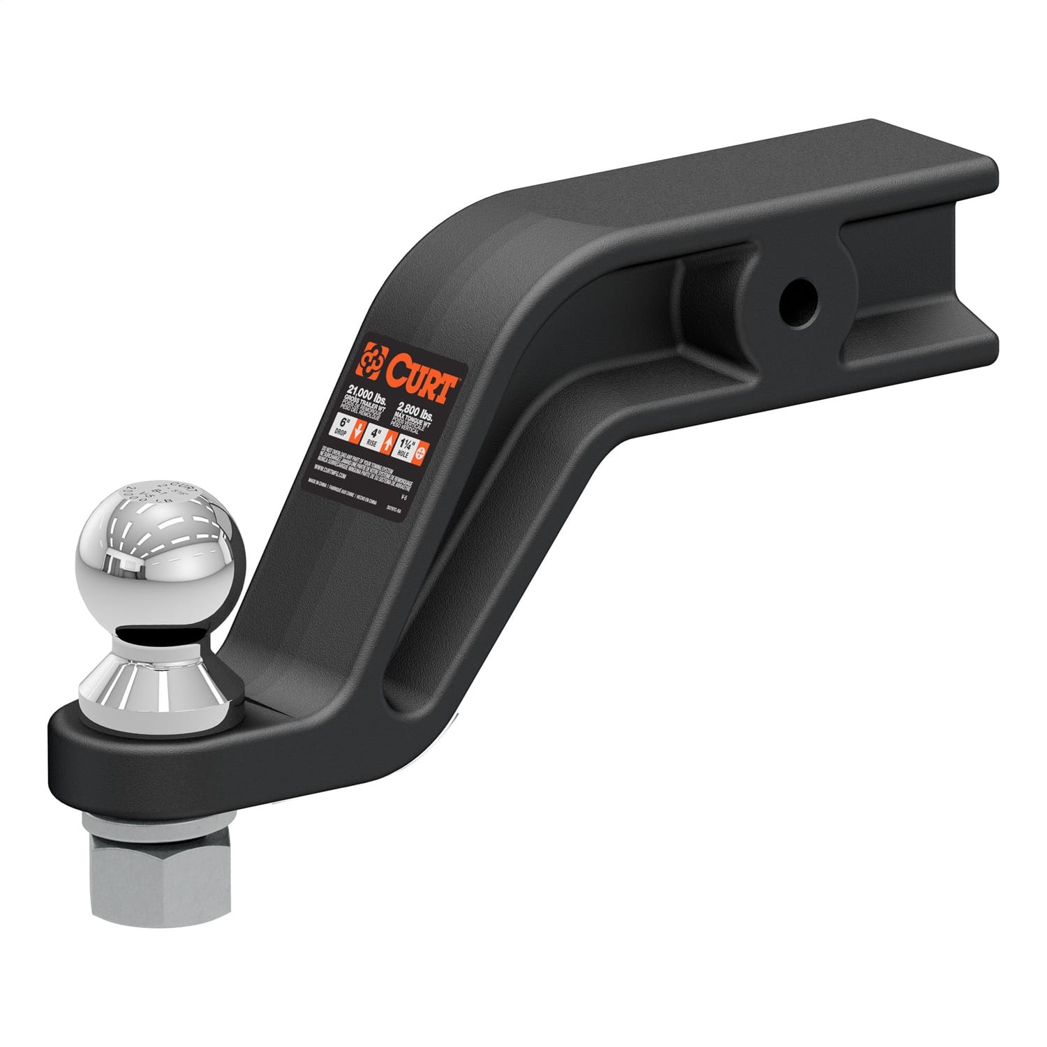 Loaded Forged Ball Mount with 2-5/16in. Ball (3in. Shank; 20;000 lbs; 6in. Drop)