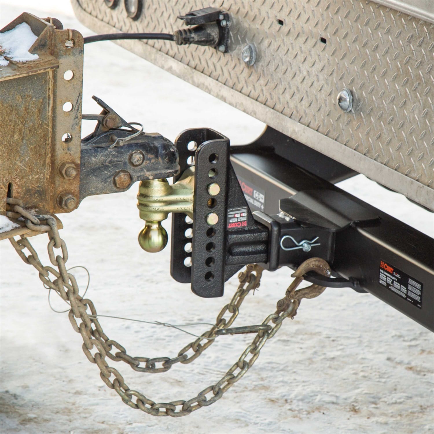 Adjustable Channel Mount with Dual Ball (2-1/2in. Shank; 20;000 lbs.; 6in. Drop) thumbnail 4