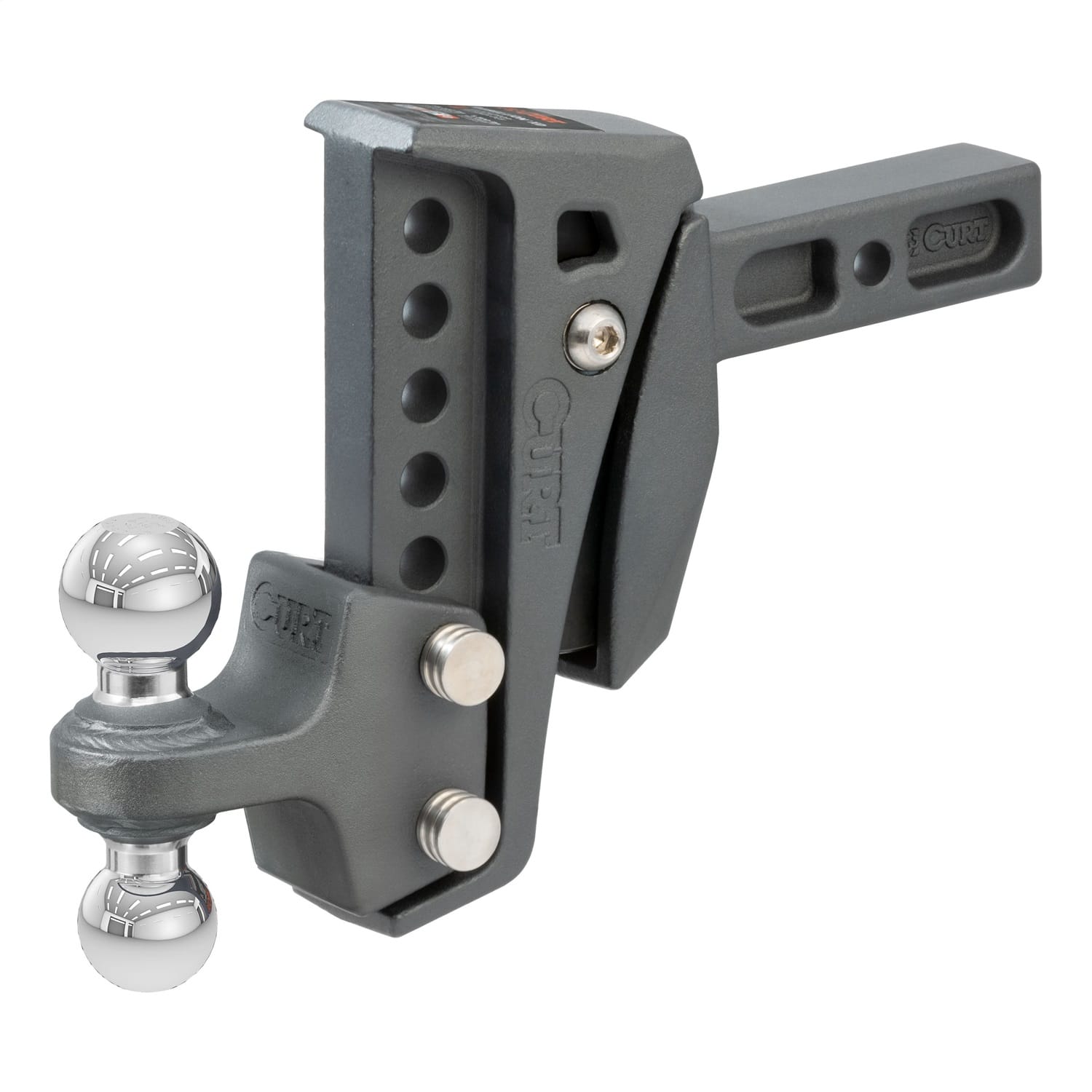 Rebellion XD Adjustable Cushion Hitch (2in. Shank; 2in.; 2-5/16in. Balls; 15K)